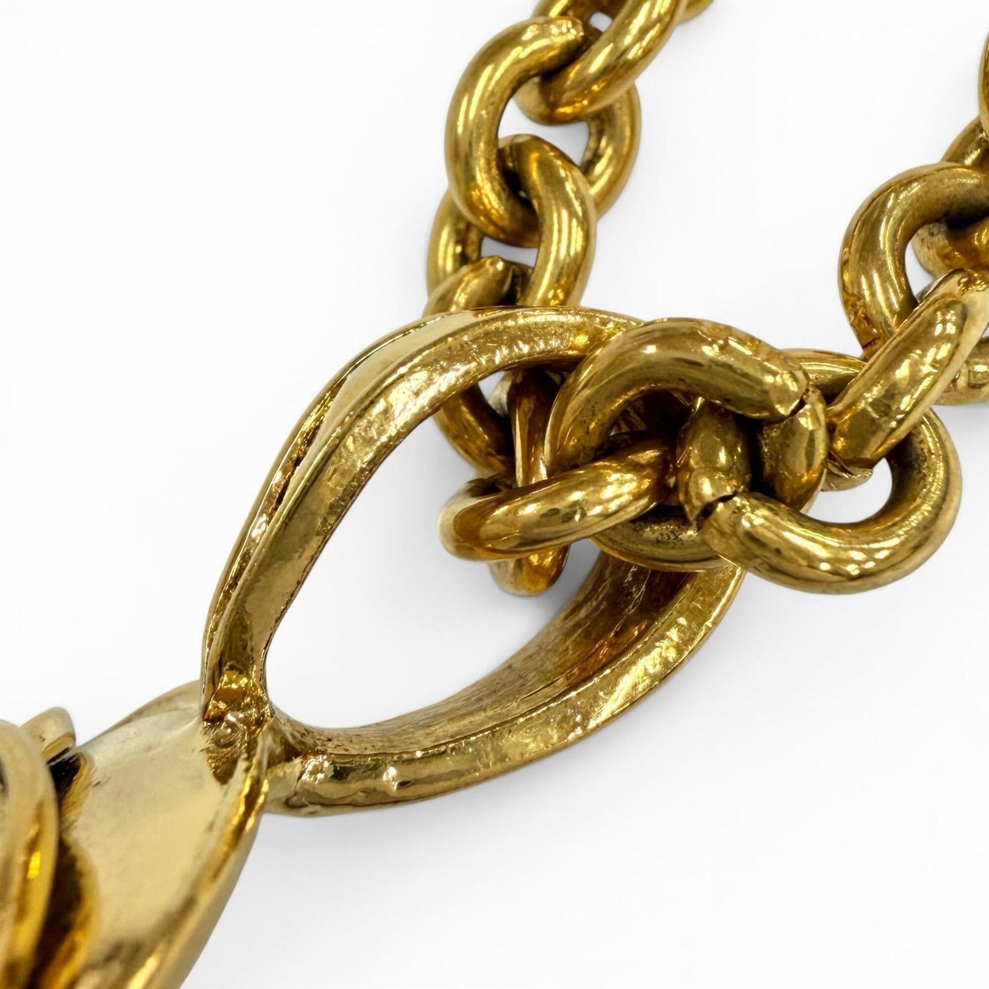 Chanel CHANEL Vintage 94P 1994 Coco Mark Chain Necklace Pendant Gold Made in France Women's Men's Size ONE SIZE - 5 Thumbnail
