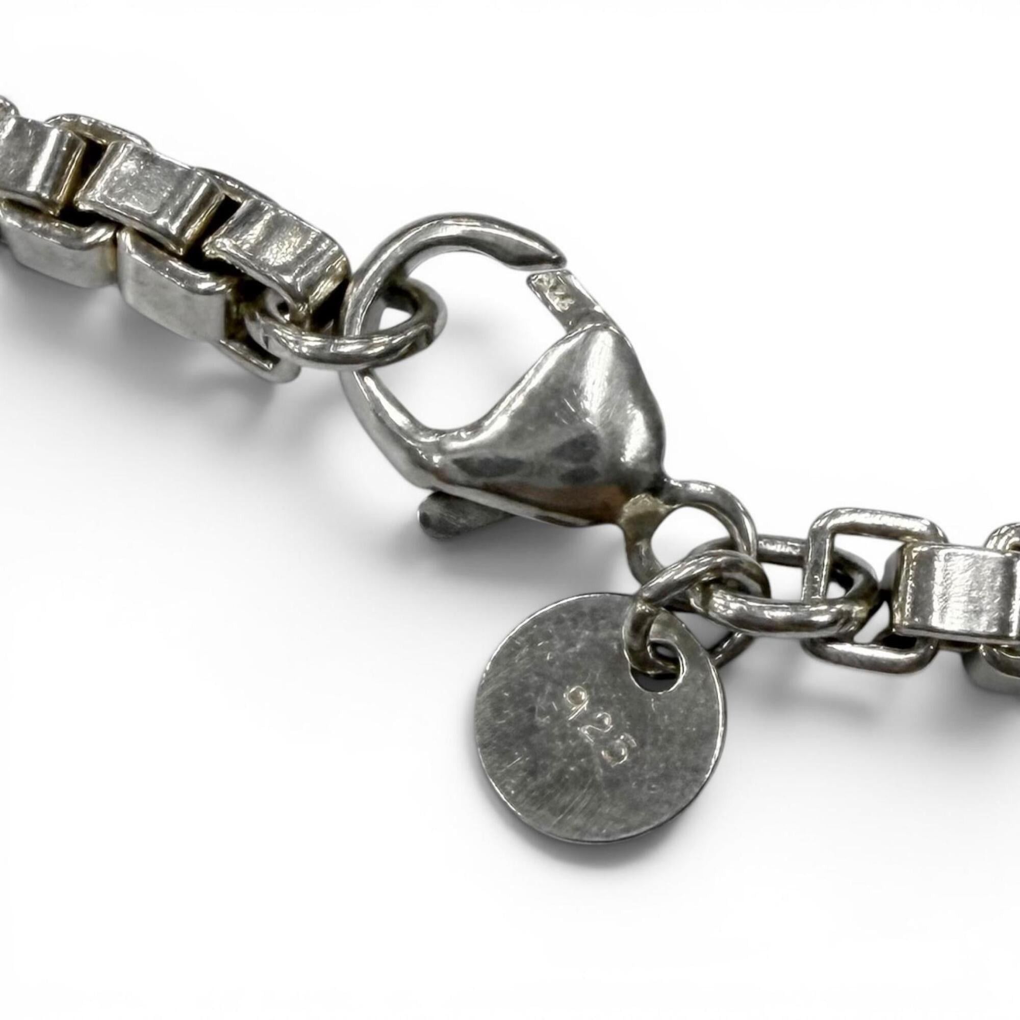 Tiffany & Co. TIFFANY&Co. Tiffany Venetian SV925 Chain Bracelet, Silver, Weight 16.6g, Recommended for Men and Women ◎ Size ONE SIZE - 4 Thumbnail