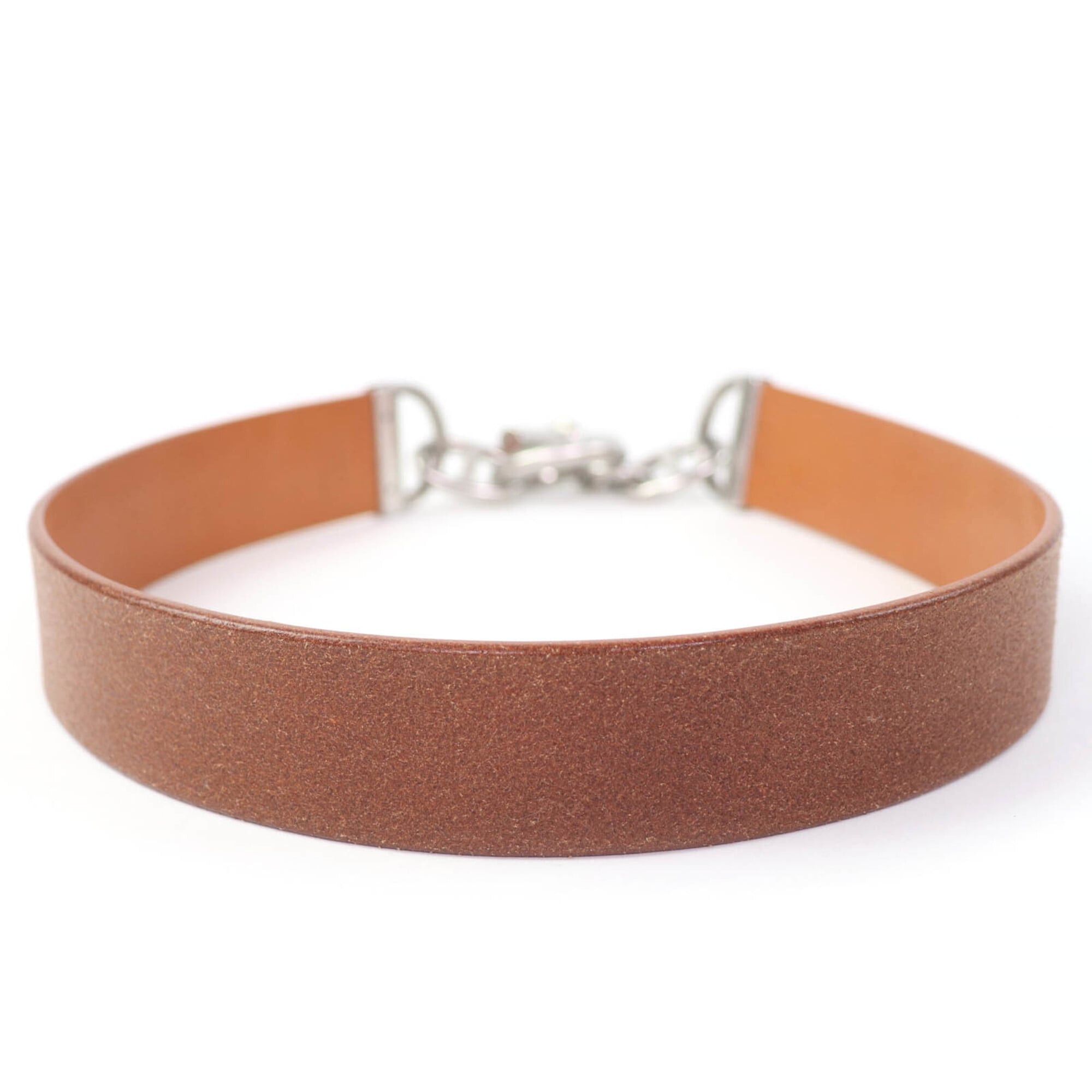 Hermes HERMES Vintage Silver Hardware Margiela Era Chaine d'Ancre Leather Belt Brown 70 □C Stamp Made in France Women's with Box Size ONE SIZE - 4 Thumbnail