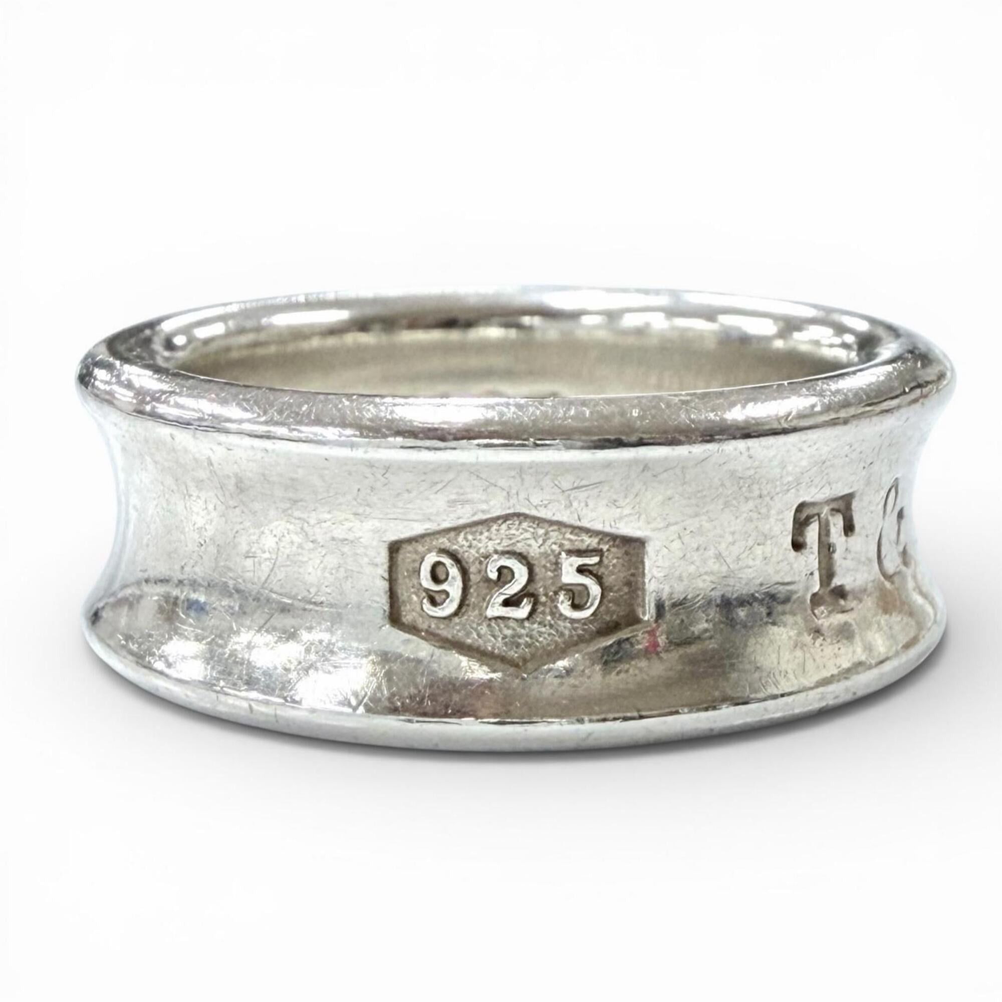Tiffany & Co. TIFFANY&Co. Tiffany 1837 Narrow Ring Medium 925 Current Model Accessory Silver Weight 6.9g Women's Size ONE SIZE - 4 Thumbnail