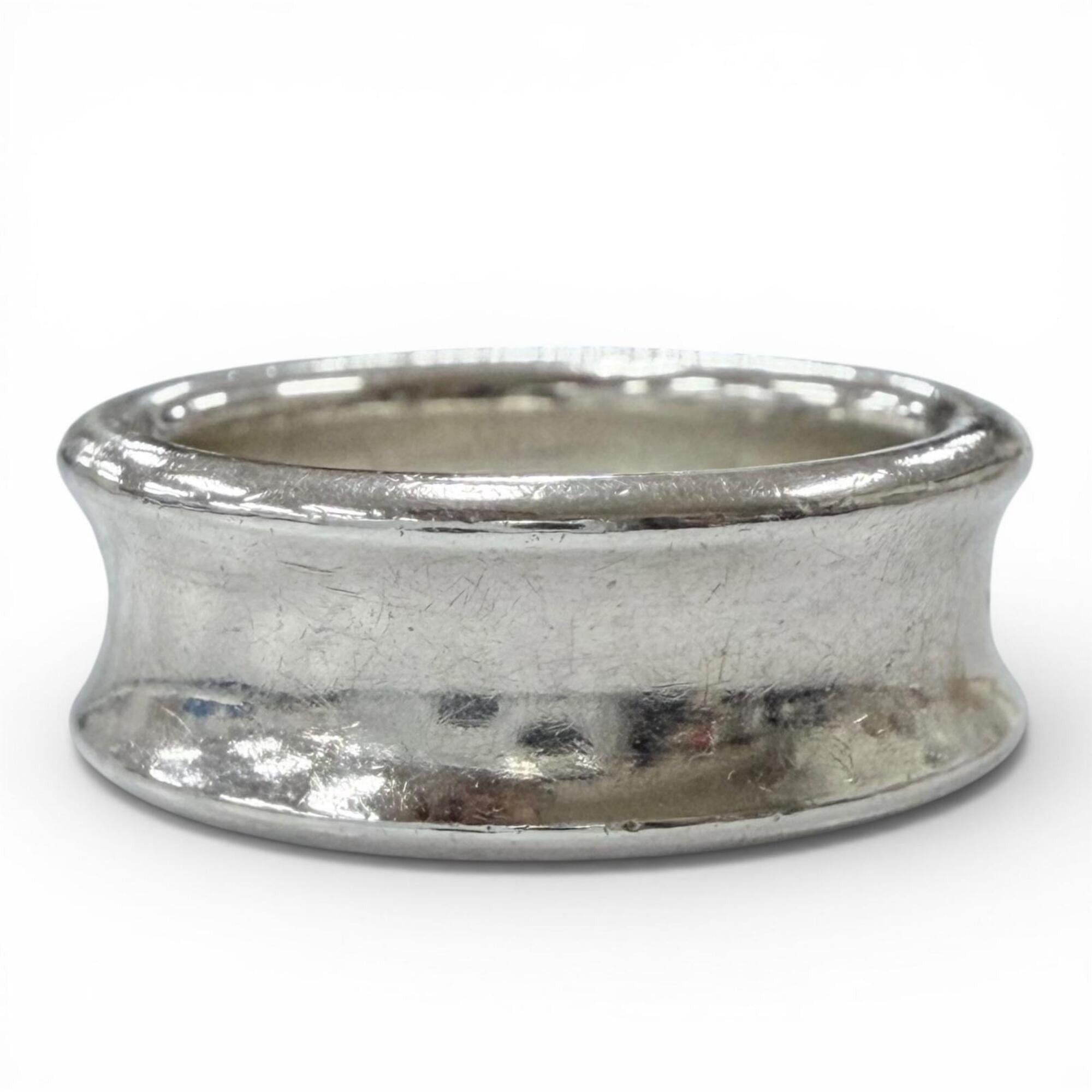 Tiffany & Co. TIFFANY&Co. Tiffany 1837 Narrow Ring Medium 925 Current Model Accessory Silver Weight 6.9g Women's Size ONE SIZE - 3 Thumbnail