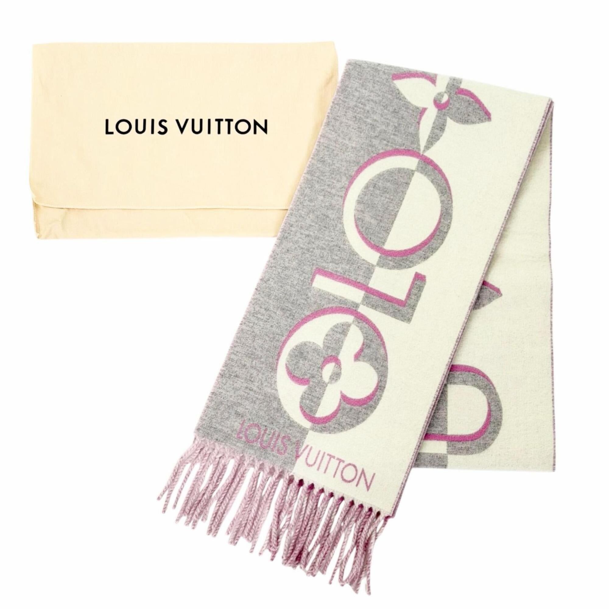 Louis Vuitton LOUIS VUITTON (Louis Vuitton) 2024 model M93281 Duo Infinity Stole/Scarf, Wool & Cashmere, Fringe, Rose, 205 x 26 cm, Made in Italy, Authentic, Women's, Comes with Dust Bag, Highly Recommended! Size ONE SIZE - 2 Thumbnail