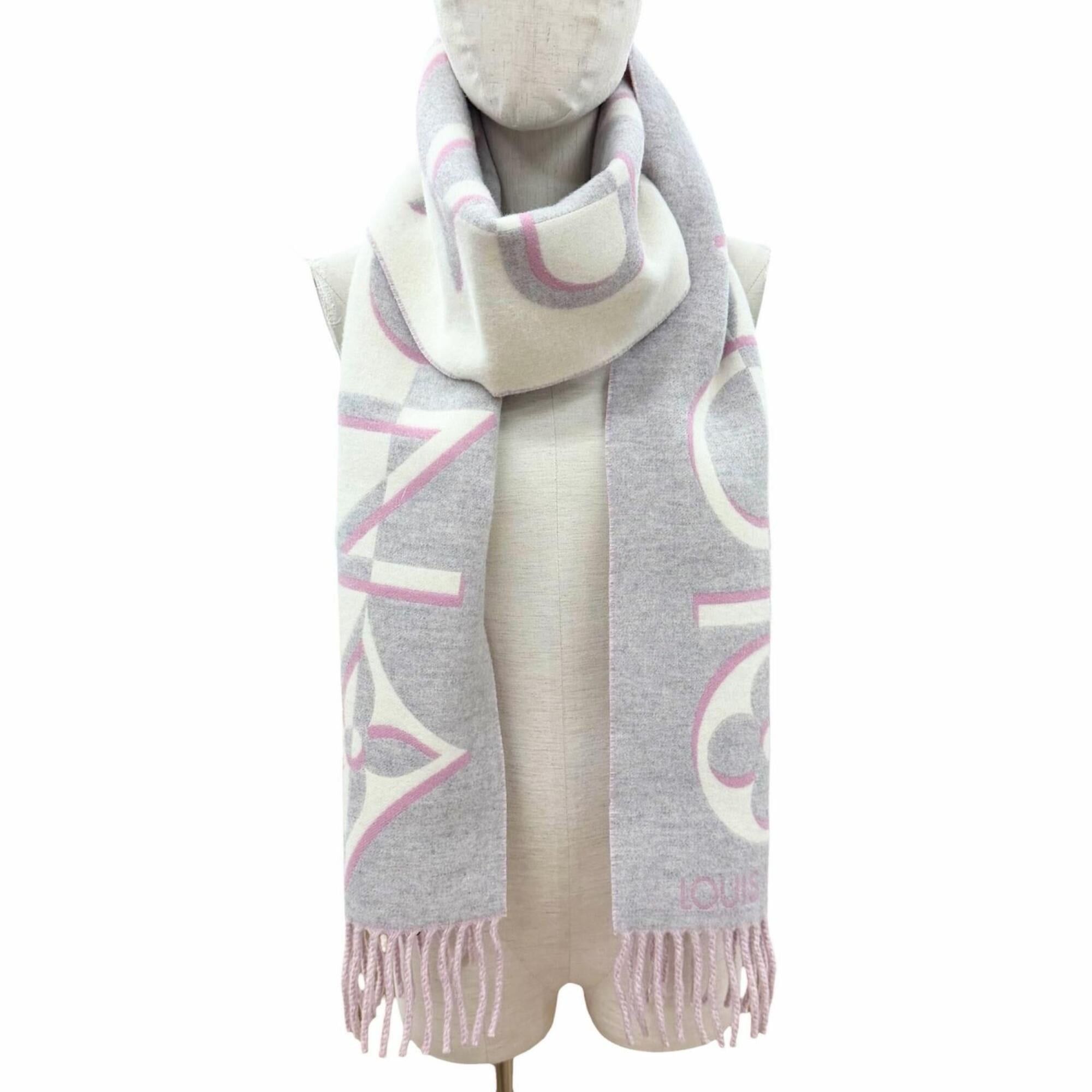 Louis Vuitton LOUIS VUITTON (Louis Vuitton) 2024 model M93281 Duo Infinity Stole/Scarf, Wool & Cashmere, Fringe, Rose, 205 x 26 cm, Made in Italy, Authentic, Women's, Comes with Dust Bag, Highly Recommended! Size ONE SIZE - 4 Thumbnail