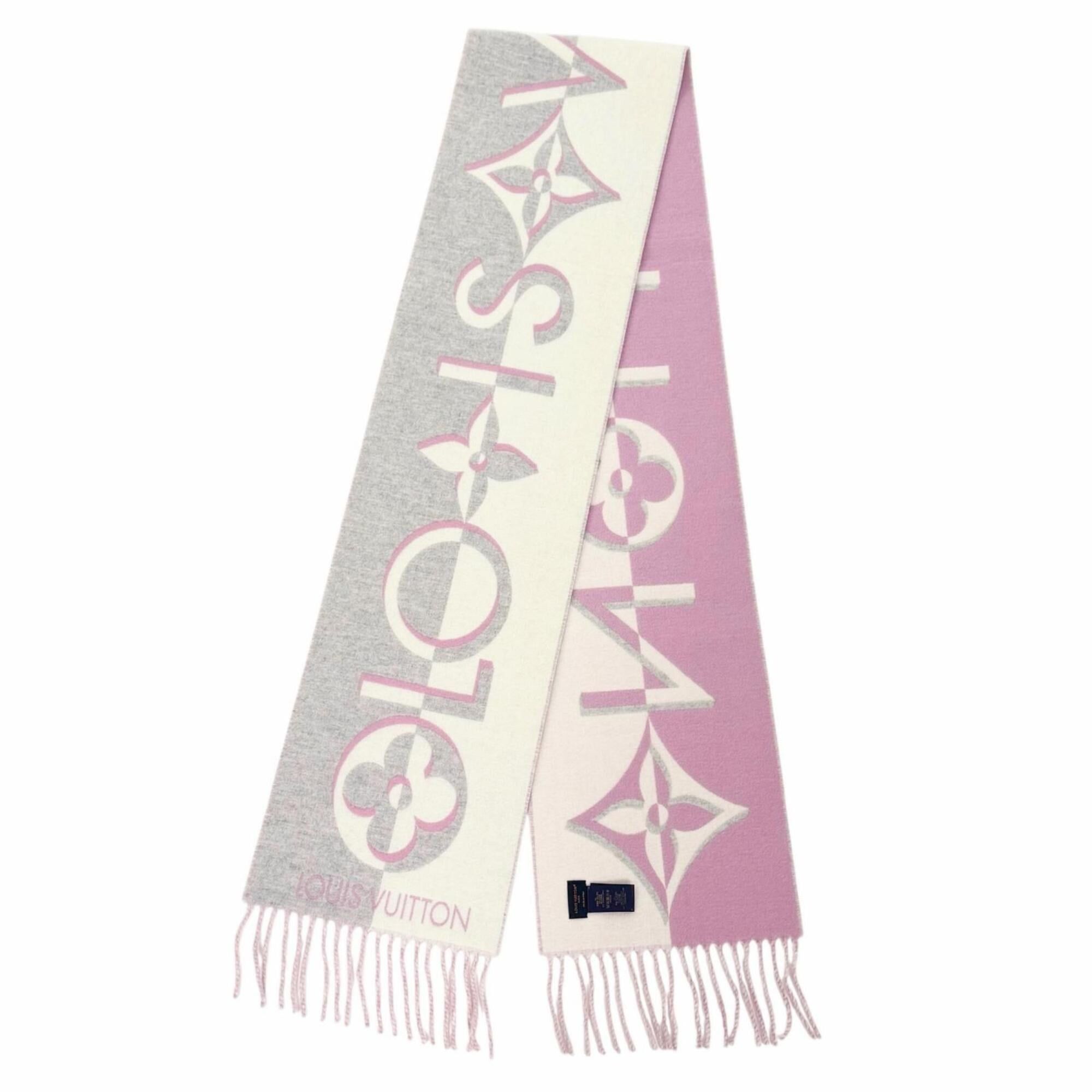 Louis Vuitton LOUIS VUITTON (Louis Vuitton) 2024 model M93281 Duo Infinity Stole/Scarf, Wool & Cashmere, Fringe, Rose, 205 x 26 cm, Made in Italy, Authentic, Women's, Comes with Dust Bag, Highly Recommended! Size ONE SIZE - 3 Thumbnail