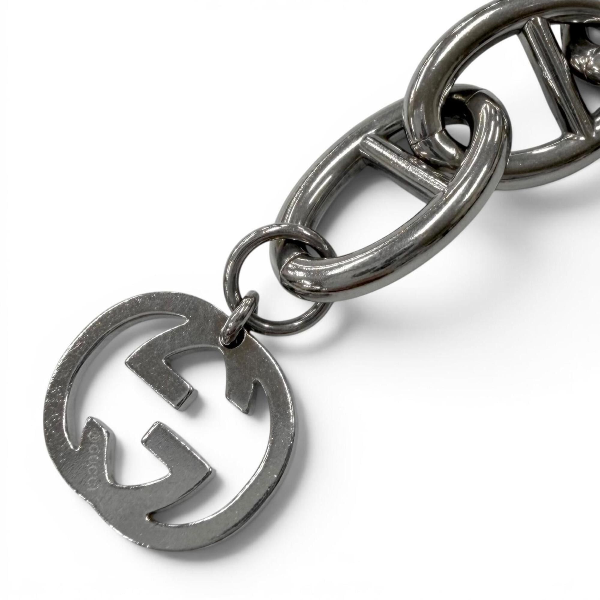 Gucci GUCCI Vintage Anchor Chain Interlocking G Bracelet, Silver, Men's & Women's Accessory Size ONE SIZE - 3 Thumbnail
