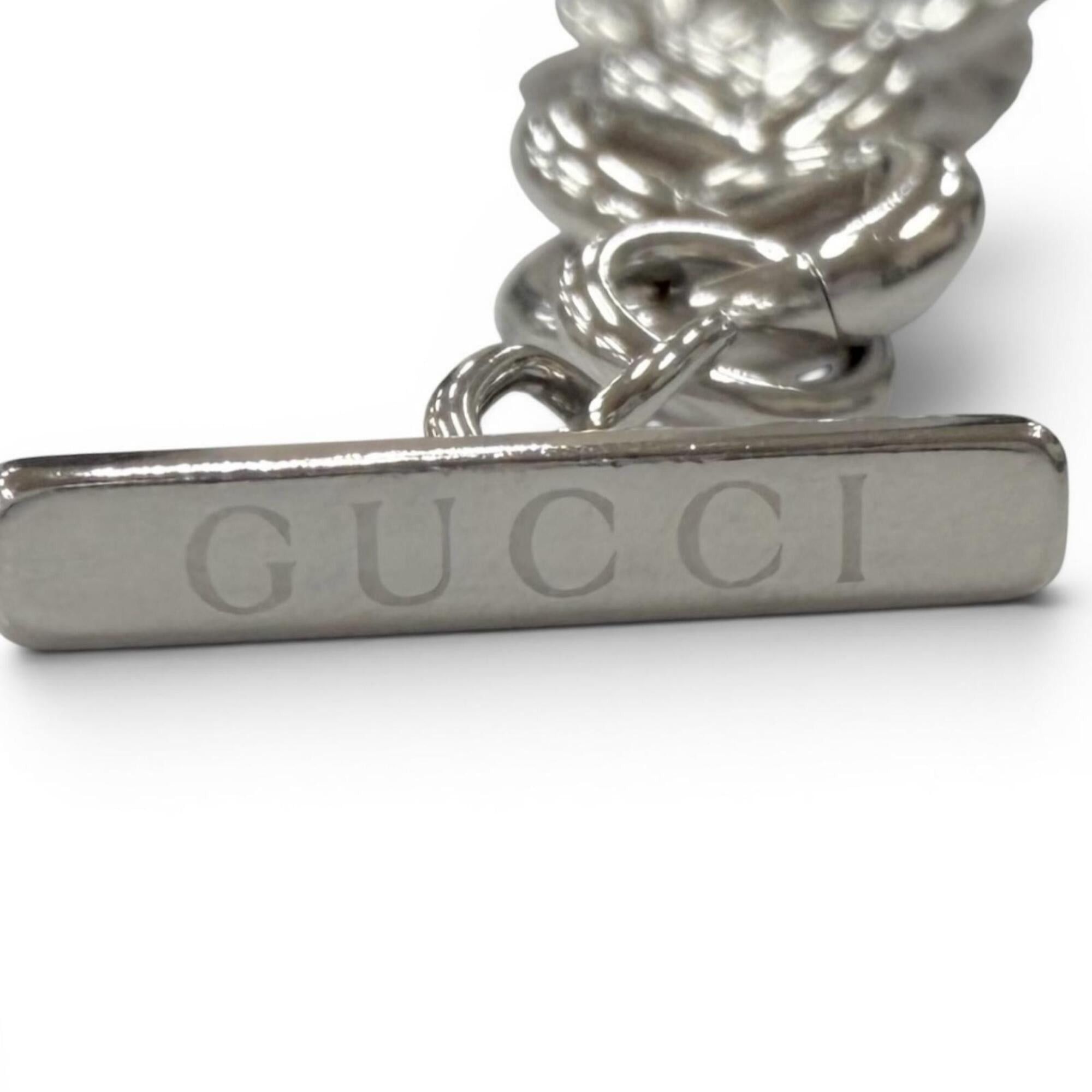Gucci GUCCI Vintage Anchor Chain Interlocking G Bracelet, Silver, Men's & Women's Accessory Size ONE SIZE - 4 Thumbnail