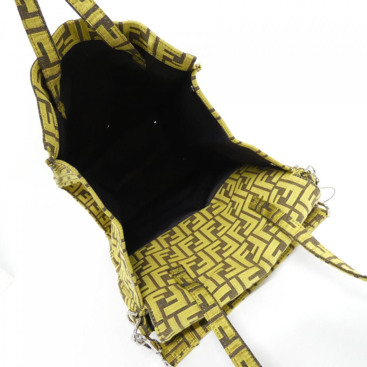 Fendi Fendi Fendi Baguette Foldable Canvas Bag Textile Shoulder Bag 8BH418AR1Y DUTY FREE for USA Size ONE SIZE - 6 Thumbnail
