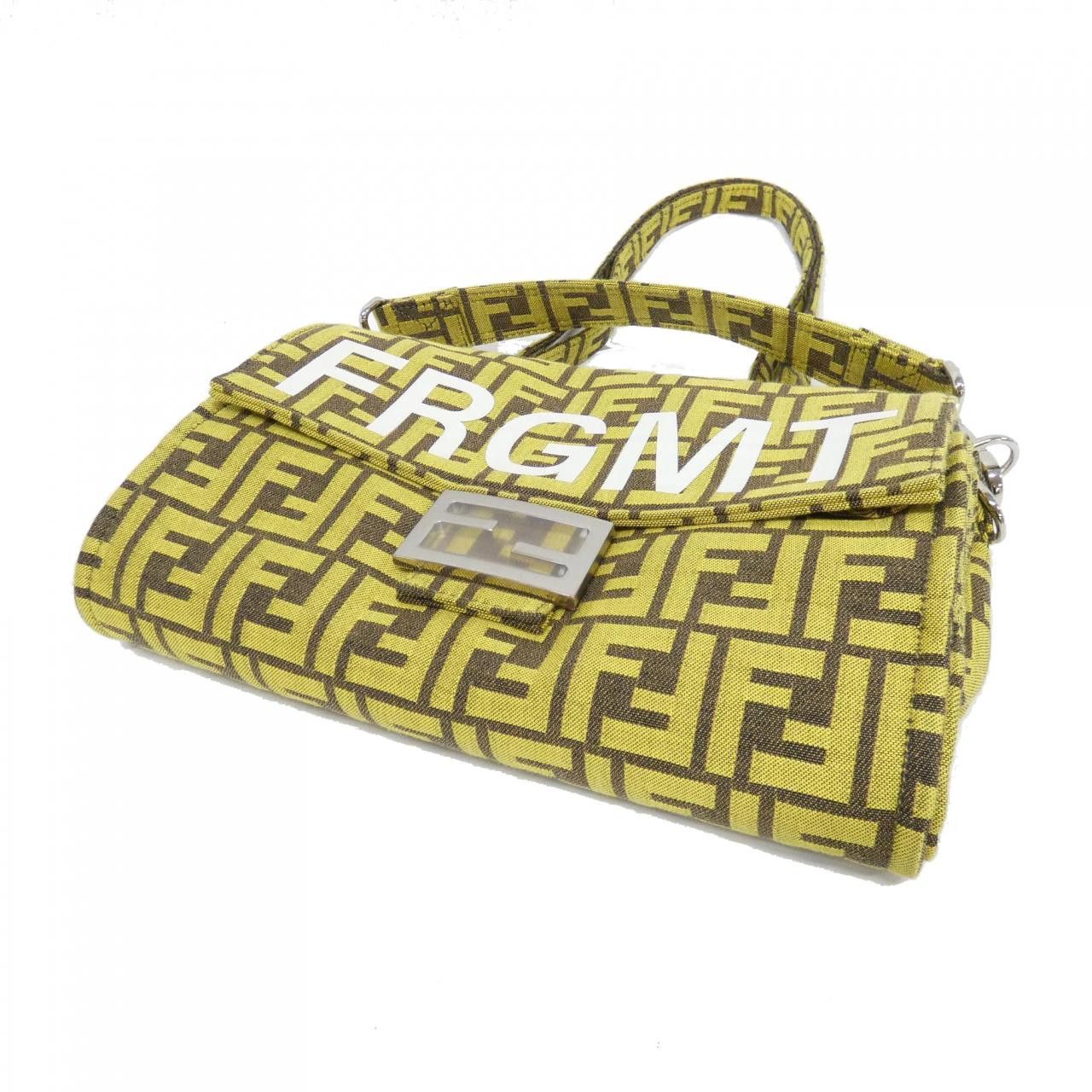 Fendi Fendi Fendi Baguette Foldable Canvas Bag Textile Shoulder Bag 8BH418AR1Y DUTY FREE for USA Size ONE SIZE - 8 Thumbnail