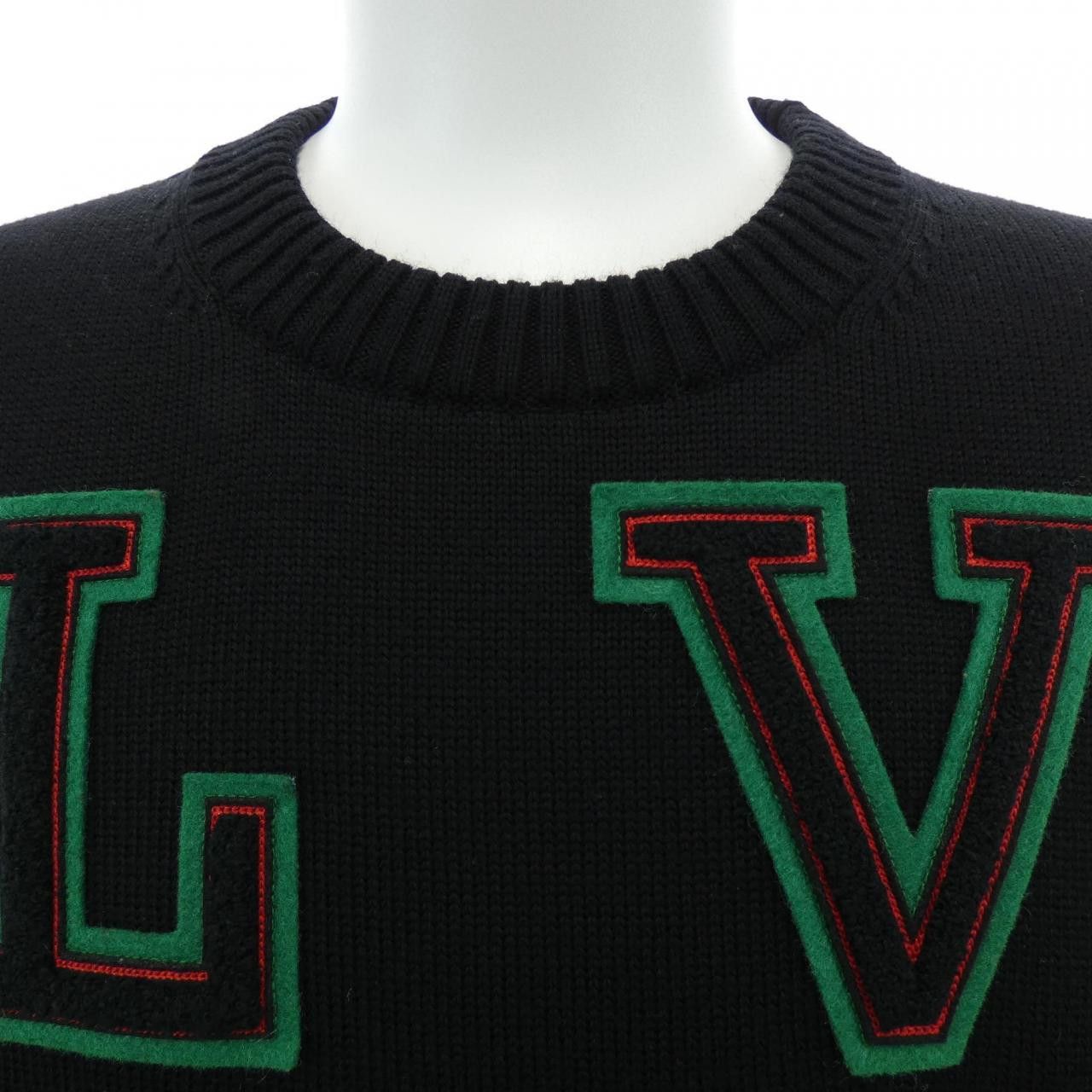 Louis Vuitton Louis Vuitton Louis Vuitton LVV Sports Team Wool Knit Textile Tops HMN64WZLL DUTY FREE for USA Size ONE SIZE - 5 Thumbnail