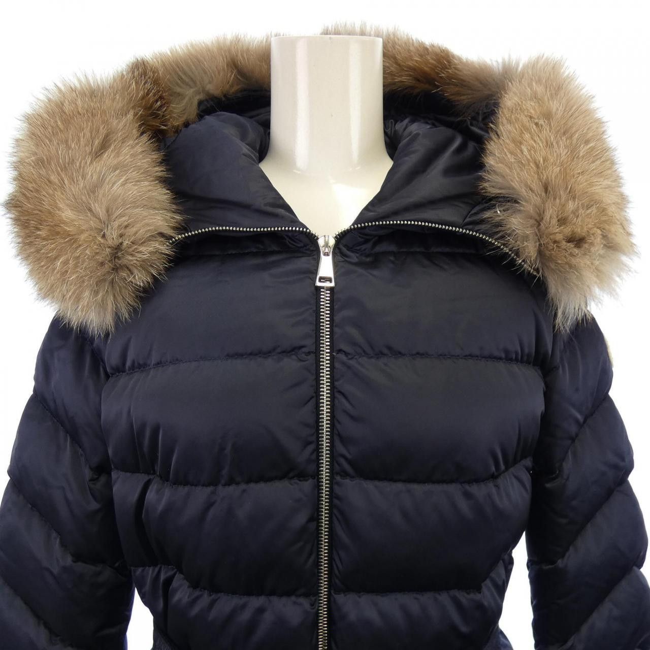 Moncler Moncler Moncler LEERSIE Fox Fur Down Coat Textile Outerwear LEERSIE DUTY FREE for USA Size ONE SIZE - 6 Thumbnail