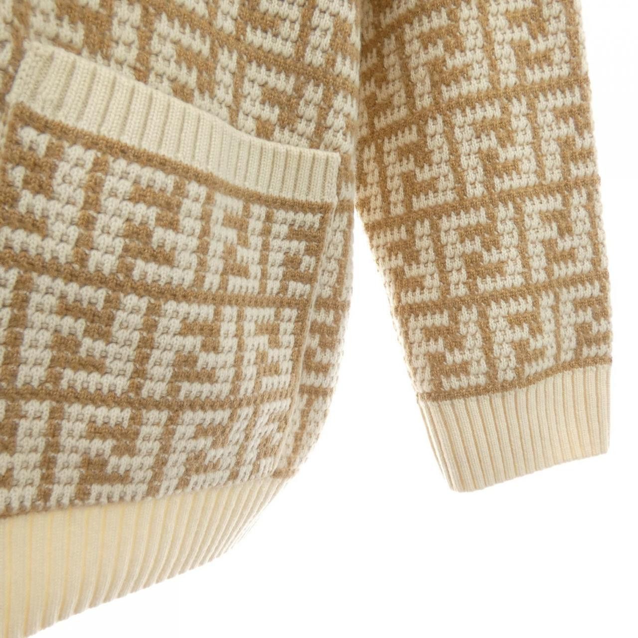 Fendi Fendi Fendi Cashmere Cardigan Textile Outerwear FZC950ALOJ DUTY FREE for USA Size ONE SIZE - 6 Thumbnail