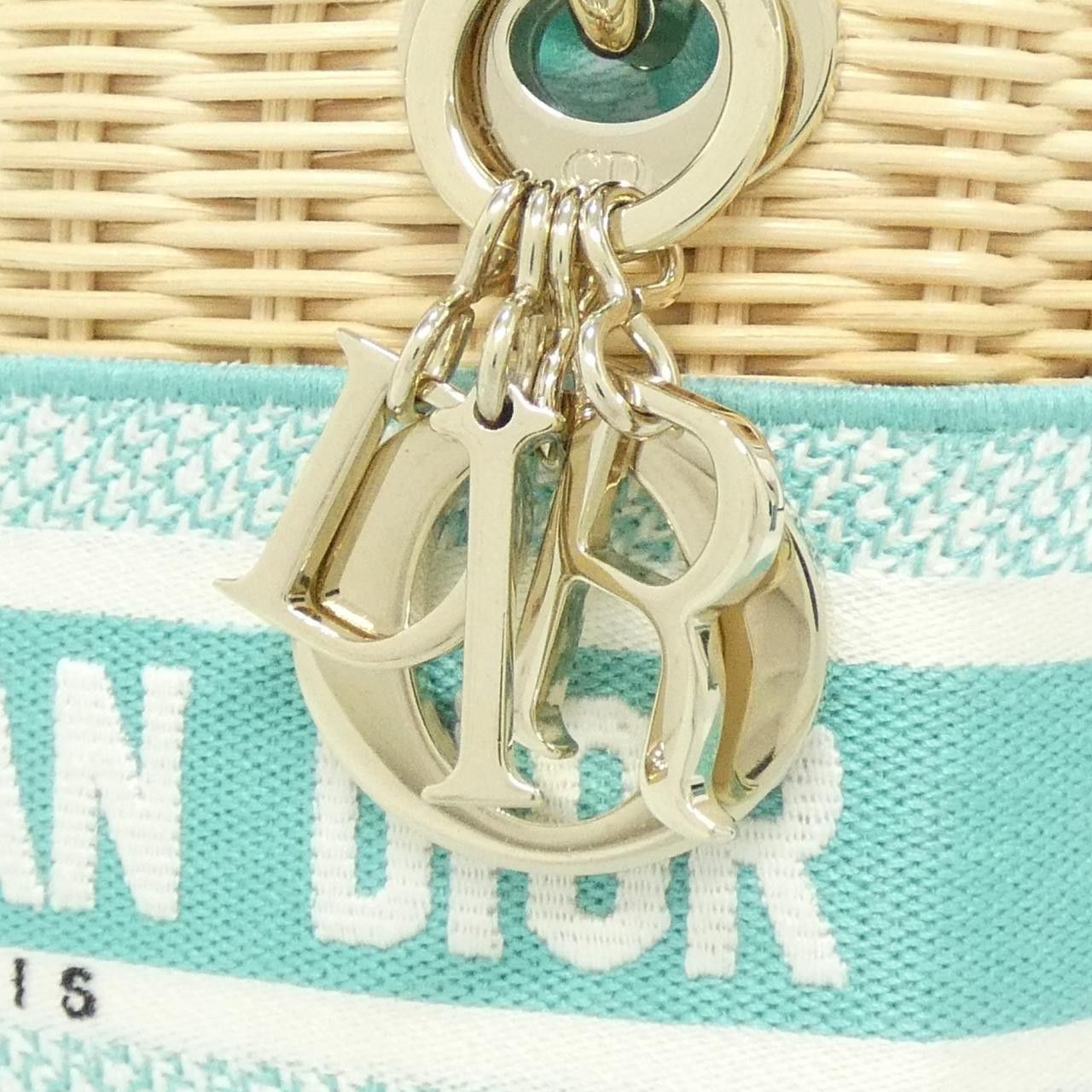 Dior Dior Christian Dior DIORIVIERA Lady Dior Wicker Canvas Bag Plant-based Handbag M0505OIFI DUTY FREE for USA Size ONE SIZE - 4 Thumbnail
