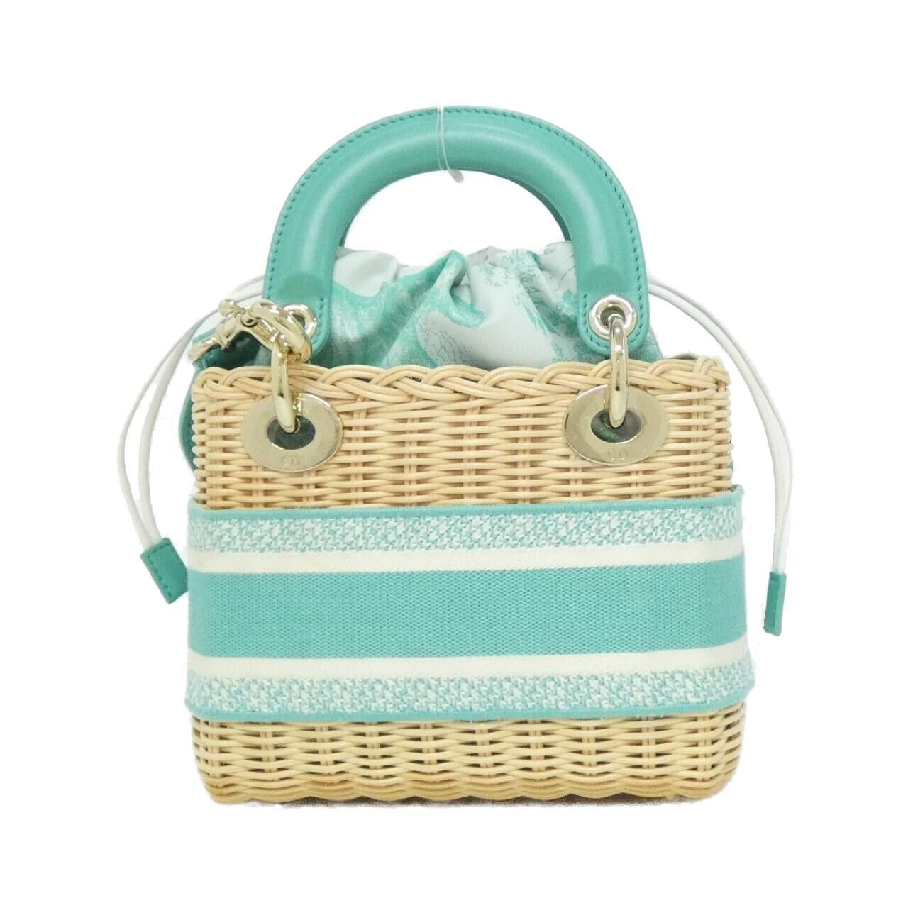 Dior Dior Christian Dior DIORIVIERA Lady Dior Wicker Canvas Bag Plant-based Handbag M0505OIFI DUTY FREE for USA Size ONE SIZE - 2 Thumbnail