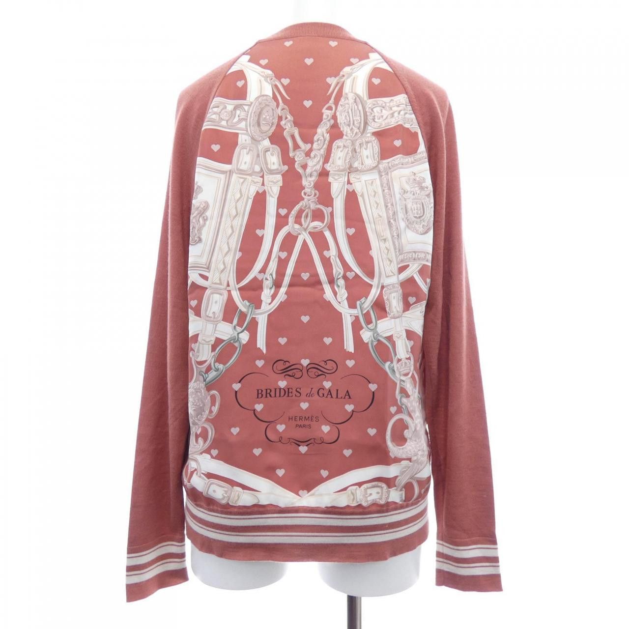 Hermes Hermes Hermes Brides de Gala Cashmere Silk Knit 34 Textile Tops DUTY FREE for USA Size ONE SIZE - 2 Thumbnail