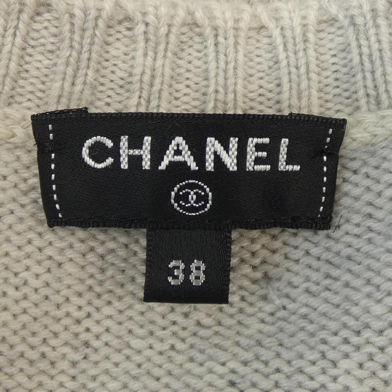 Chanel Chanel Chanel Cashmere Knit Textile Tops P57751K07576 DUTY FREE for USA Size ONE SIZE - 5 Thumbnail