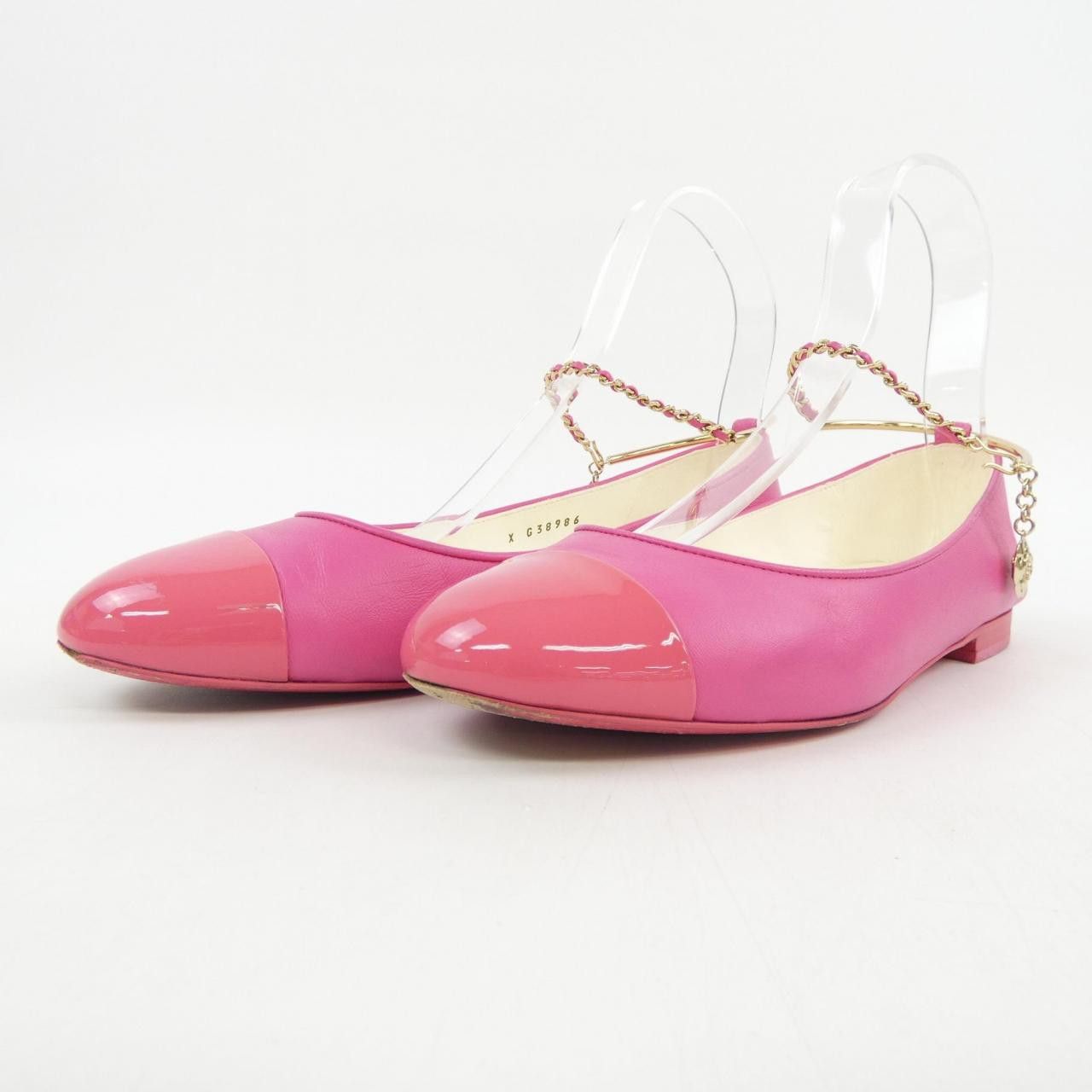 Chanel Chanel Chanel Ballerina Lambskin Patent Calfskin Flats Leather Shoes G38986Y55859 DUTY FREE for USA Size ONE SIZE - 3 Thumbnail