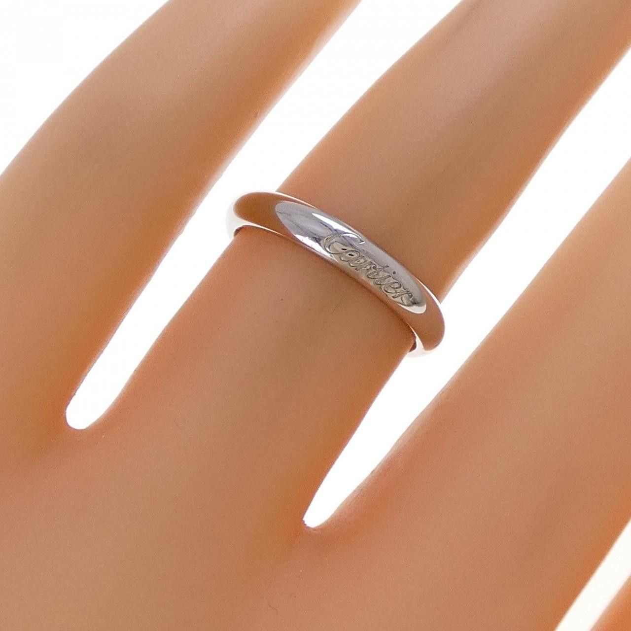 Cartier Cartier Cartier C De Cartier Platinum Ring Size 8 Precious Metal Ring B4232400 DUTY FREE for USA Size ONE SIZE - 5 Thumbnail
