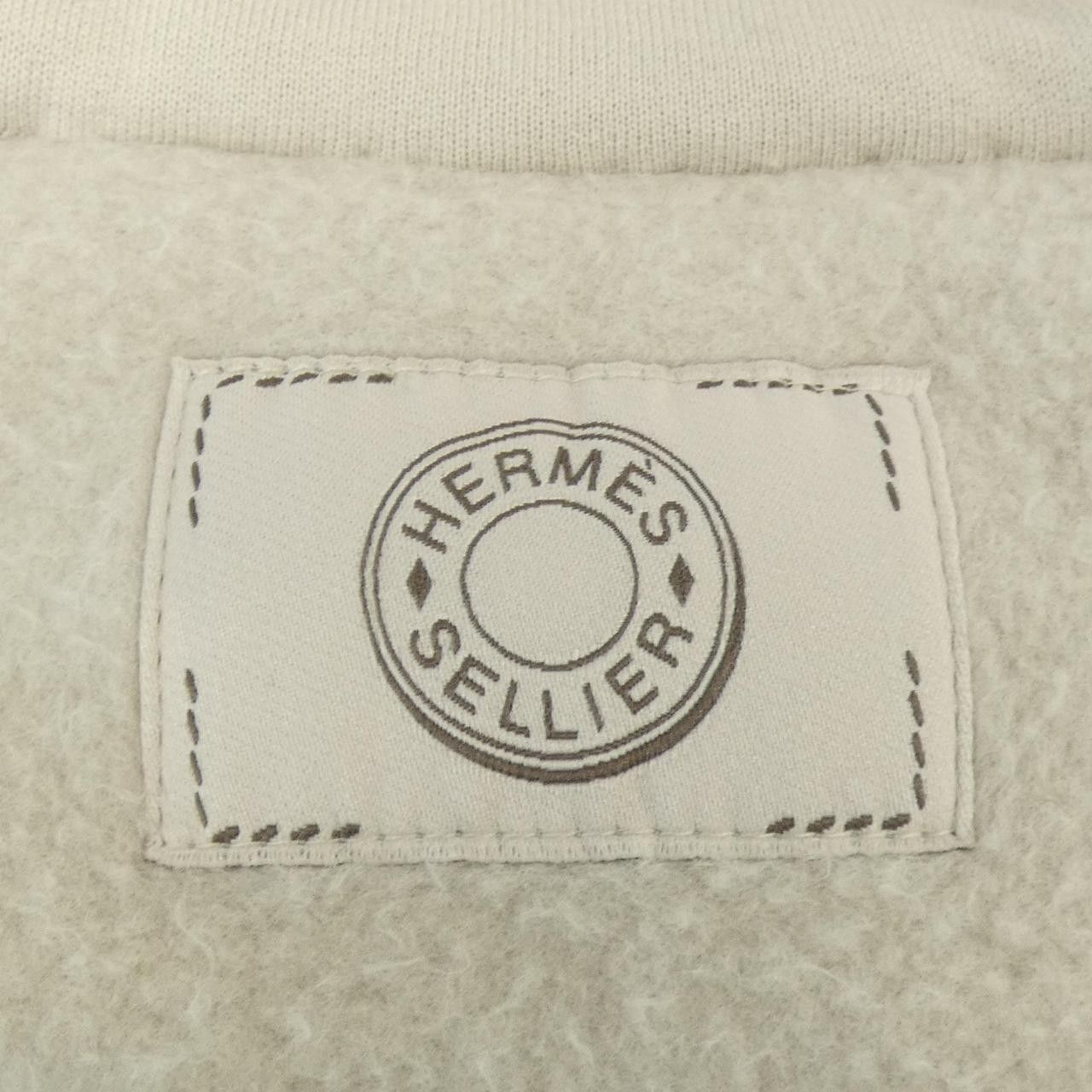 Hermes Hermes Hermes Clou de Selle Sellier Cotton Hoodie Textile Sweatshirts & Hoodies DUTY FREE for USA Size ONE SIZE - 4 Thumbnail