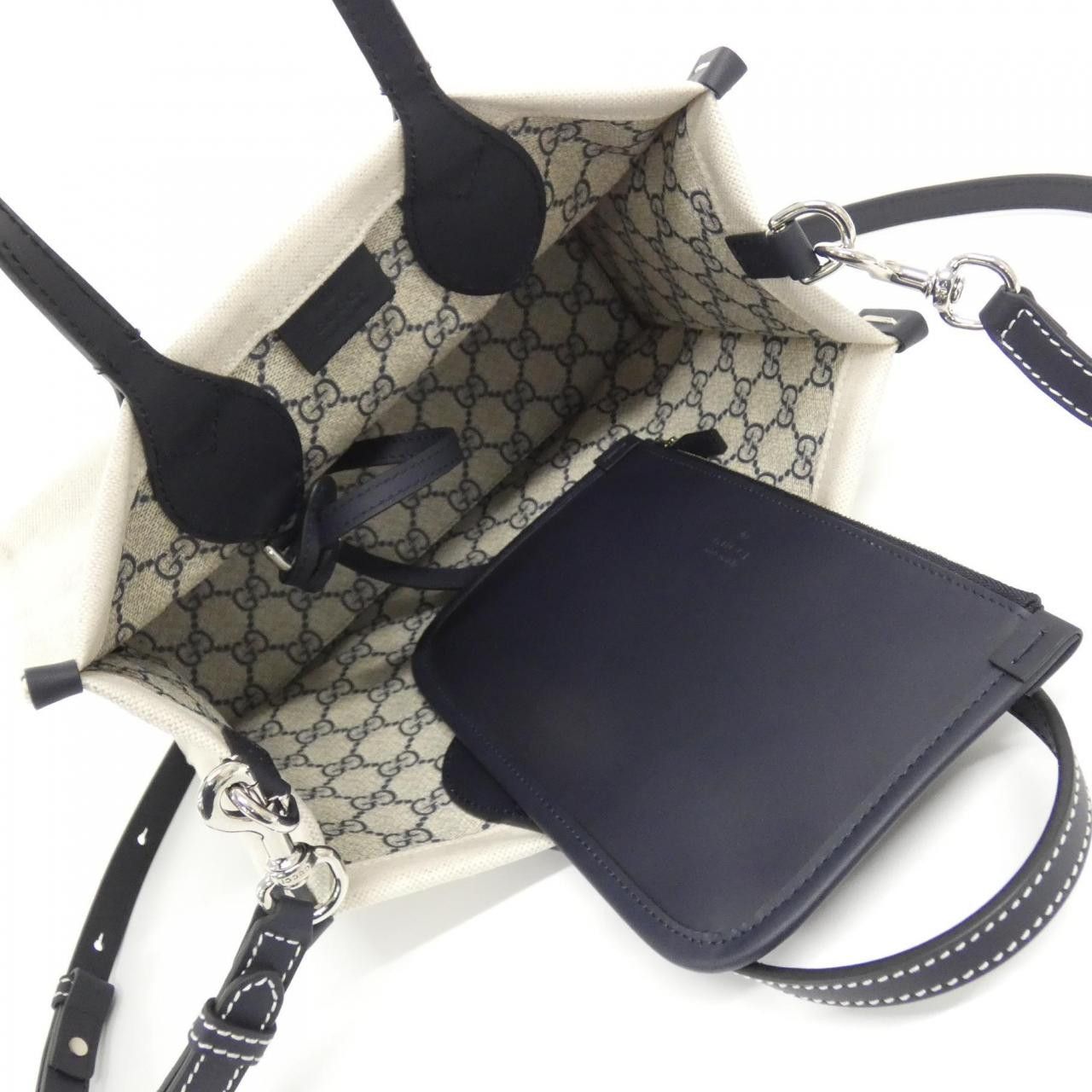 Gucci Gucci Gucci Cotton Linen Canvas Handbag Limited Textile Crossbody Bag 772144FACVW DUTY FREE for USA Size ONE SIZE - 5 Thumbnail