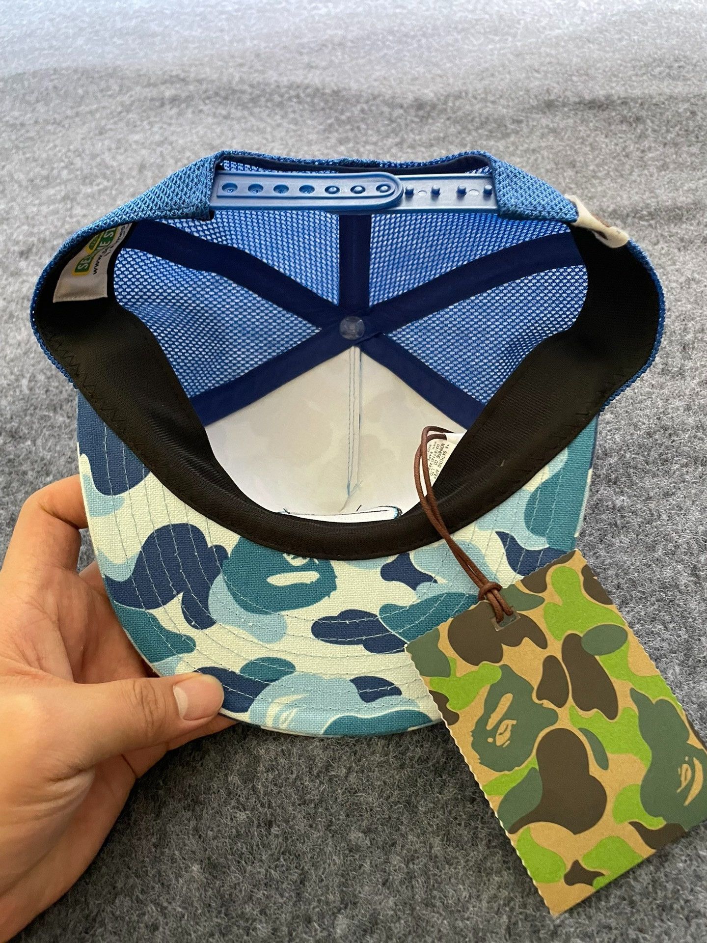 Bape Bape x Sesame Street Cookie Monster Trucker Hat ONE SIZE Size ONE SIZE - 3 Thumbnail