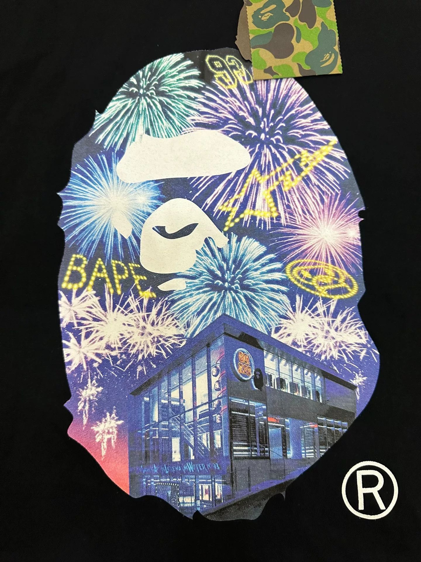 Bape Bape Fireworks Graphic T-Shirt Size 2XL Size US XXL / EU 58 / 5 - 3 Thumbnail