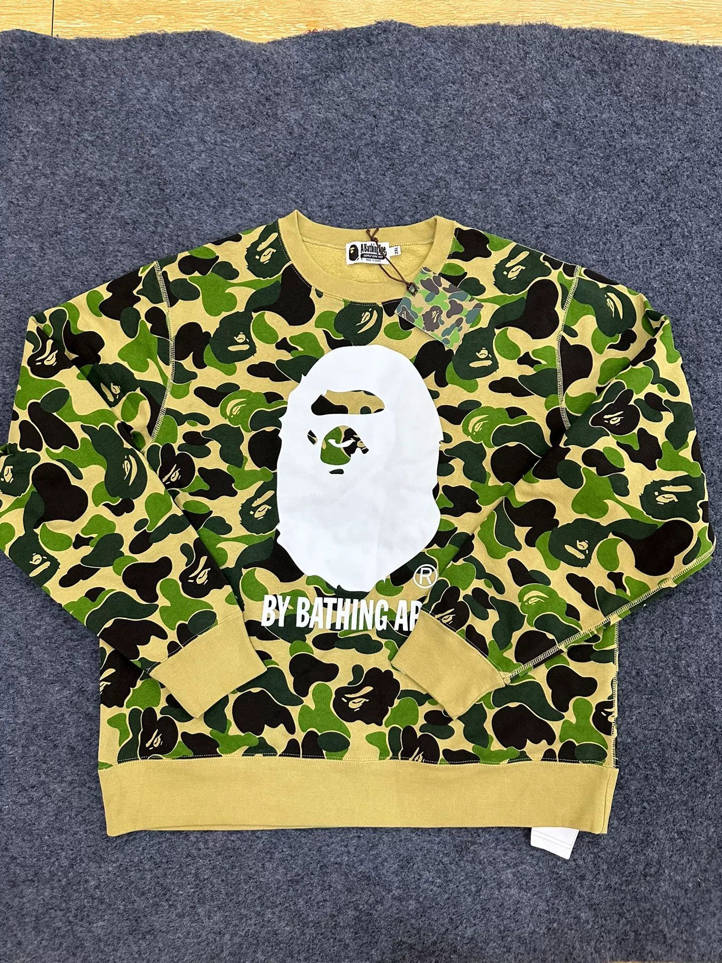 Bape A Bathing Ape Camo Ape Head Sweatshirt Size 2XL Size US XXL / EU 58 / 5 - 2 Thumbnail
