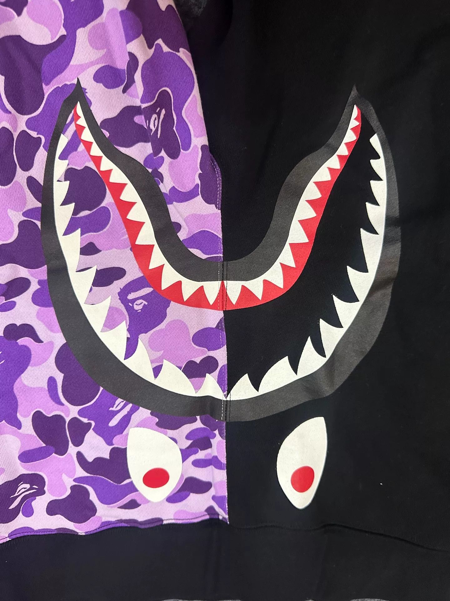 Bape A Bathing Ape Purple Camo Shark Shorts Size L Size US 34 / EU 50 - 4 Thumbnail