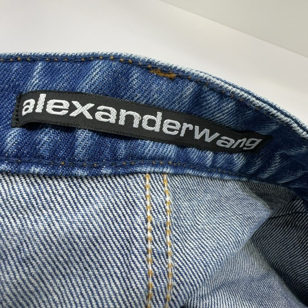 Alexander Wang Alexander Wang Blue Denim Mini Skirt Size 26 Size 26" / US 2 / IT 38 - 5 Thumbnail