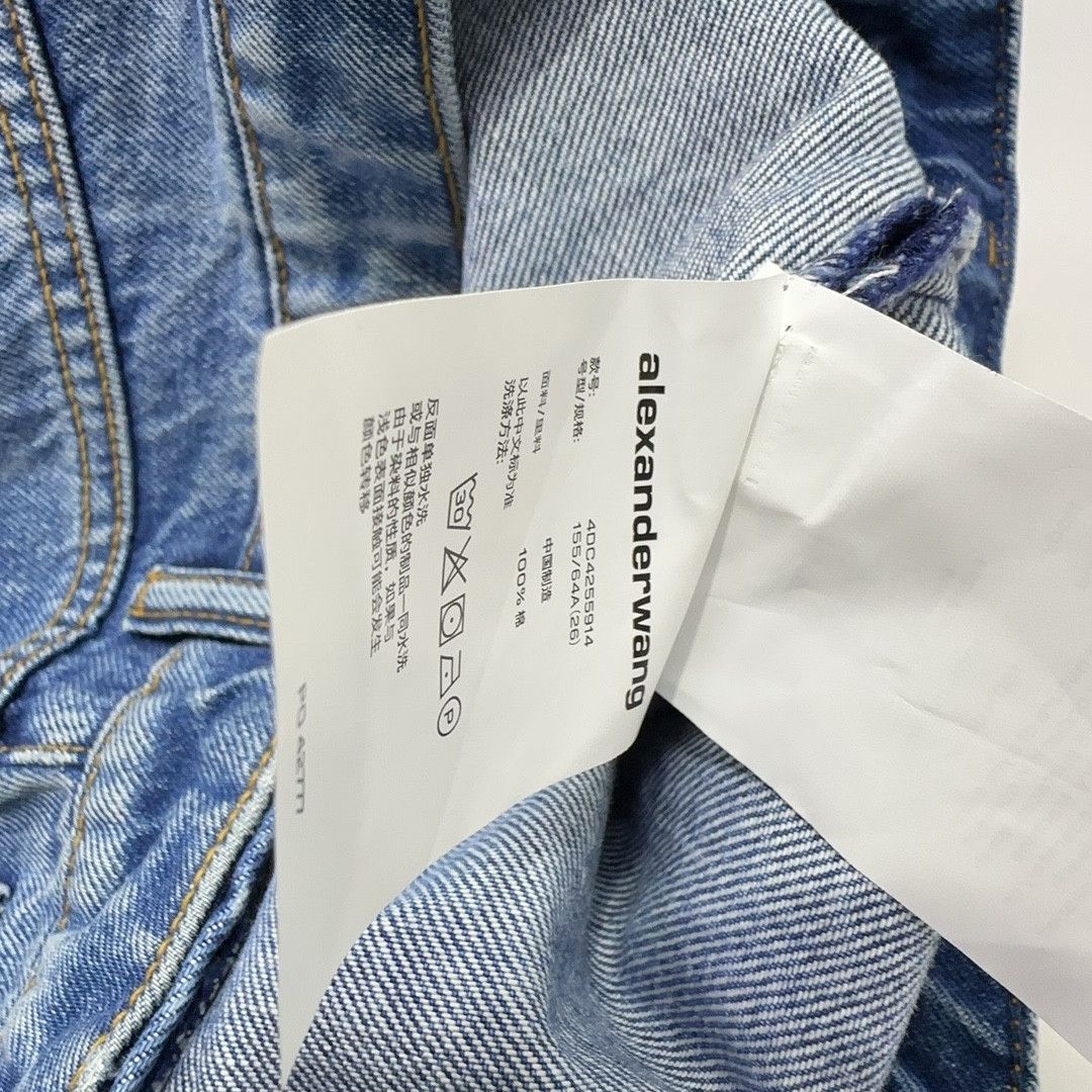 Alexander Wang Alexander Wang Blue Denim Mini Skirt Size 26 Size 26" / US 2 / IT 38 - 4 Thumbnail