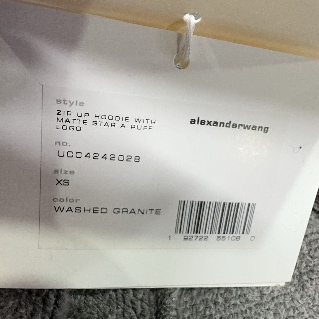 Alexander Wang Alexander Wang Washed Granite Zip Hoodie Size XS Size US XS / EU 42 / 0 - 4 Thumbnail