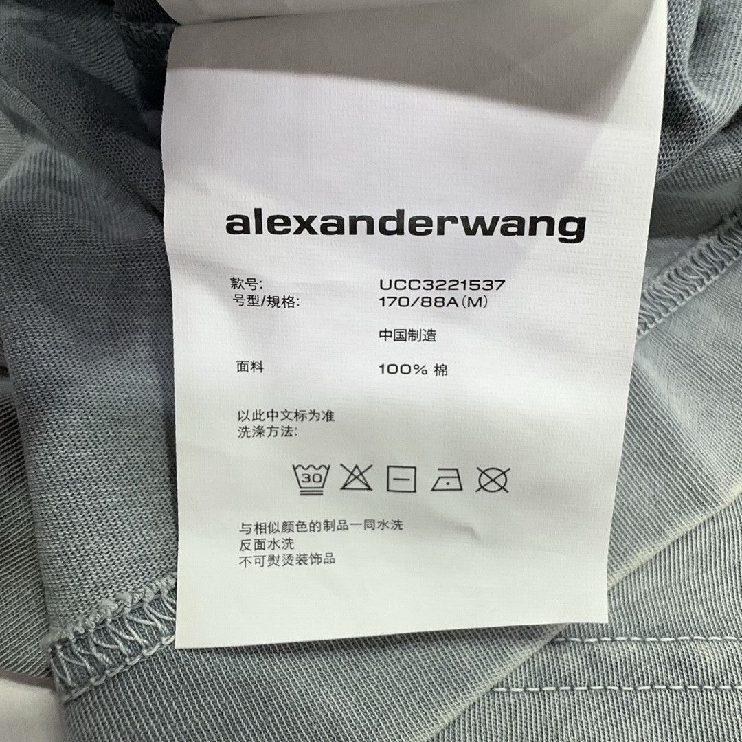 Alexander Wang Alexander Wang Acid Wash Long Sleeve T-Shirt Gray Size M Size US M / EU 48-50 / 2 - 6 Thumbnail