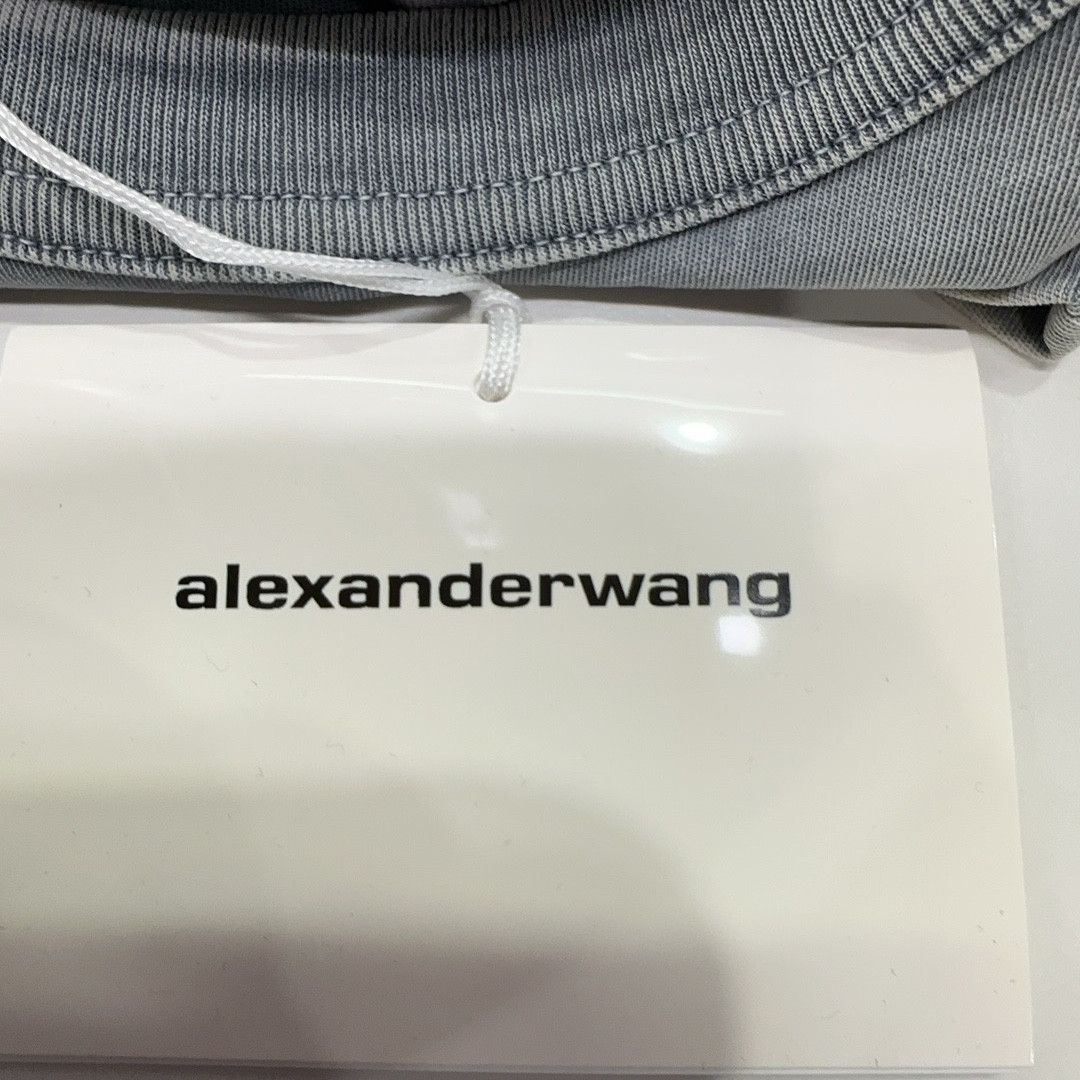 Alexander Wang Alexander Wang Acid Wash Long Sleeve T-Shirt Gray Size M Size US M / EU 48-50 / 2 - 4 Thumbnail