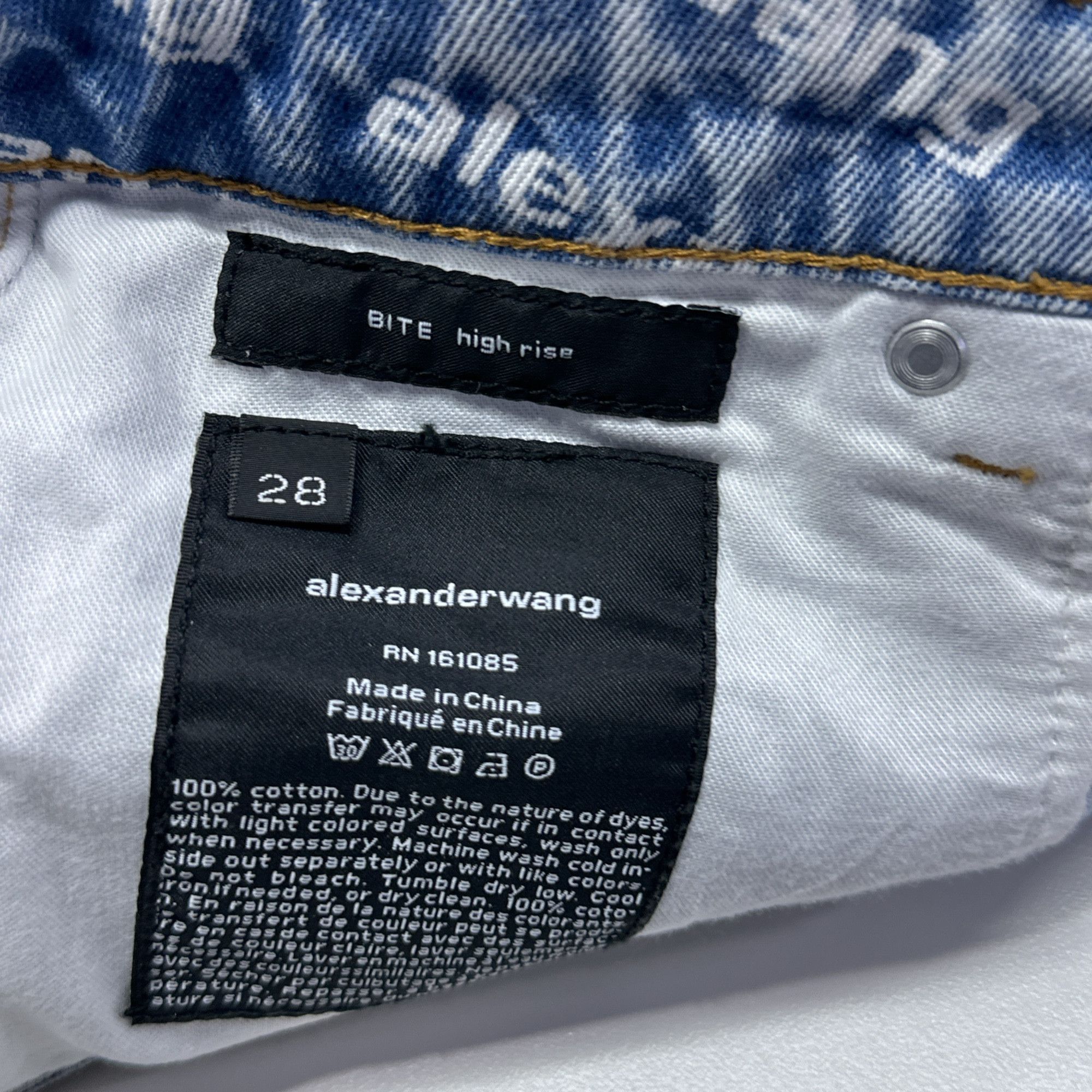 Alexander Wang Alexander Wang Logo Denim Shorts Size 28 Size 28" / US 6 / IT 42 - 5 Thumbnail