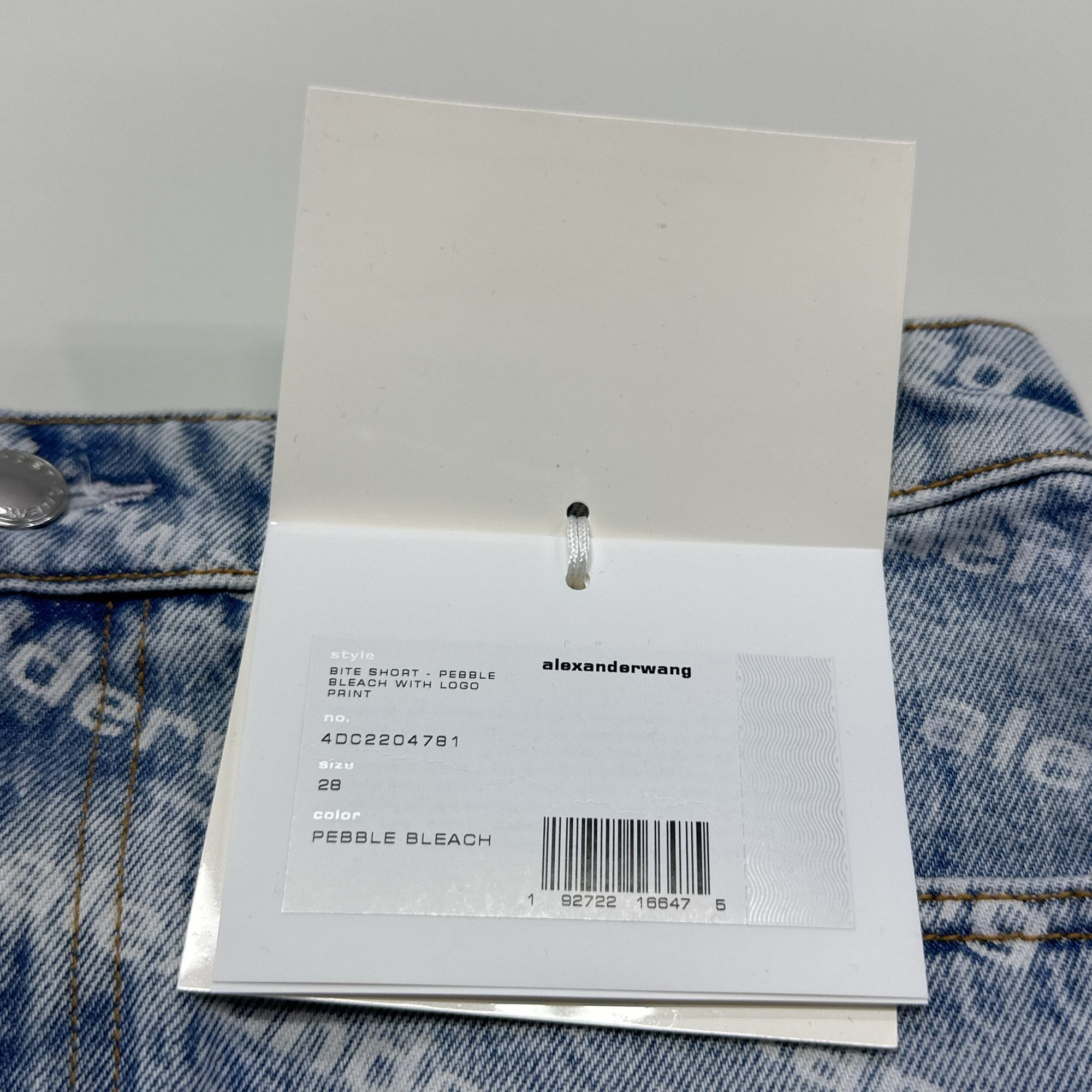 Alexander Wang Alexander Wang Logo Denim Shorts Size 28 Size 28" / US 6 / IT 42 - 3 Thumbnail