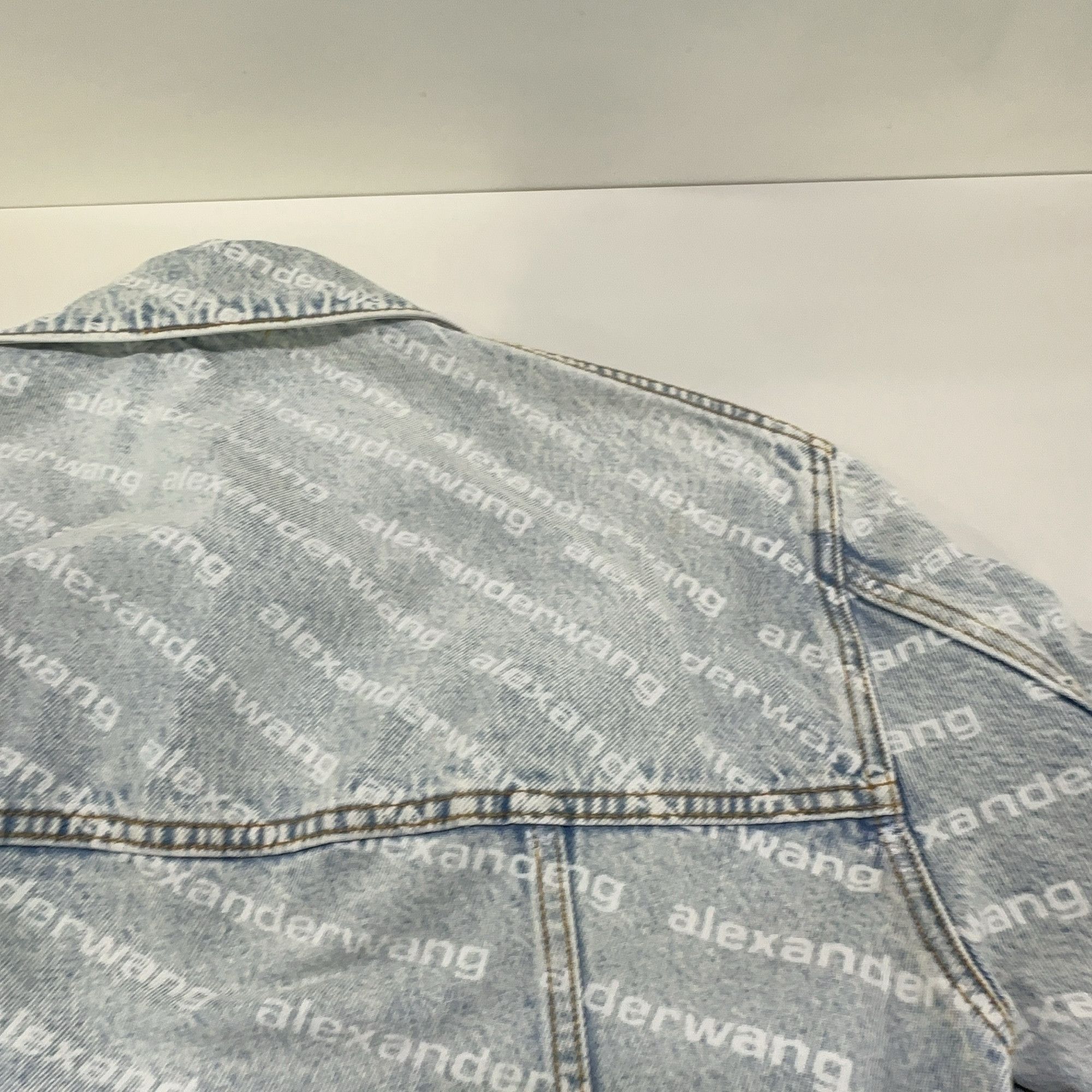Alexander Wang Alexander Wang Logo Print Denim Jacket XS Size XS / US 0-2 / IT 36-38 - 12 Thumbnail