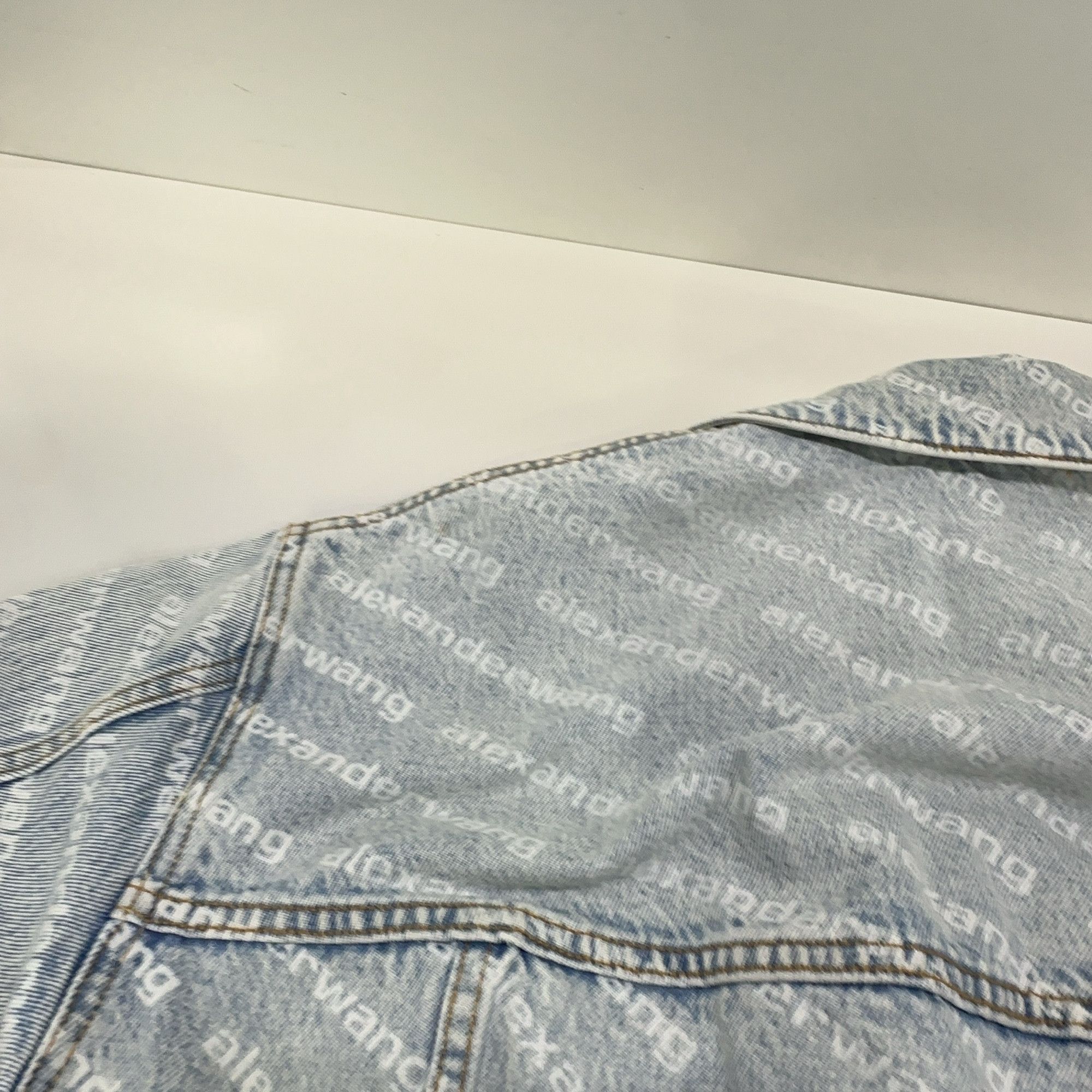 Alexander Wang Alexander Wang Logo Print Denim Jacket XS Size XS / US 0-2 / IT 36-38 - 11 Thumbnail