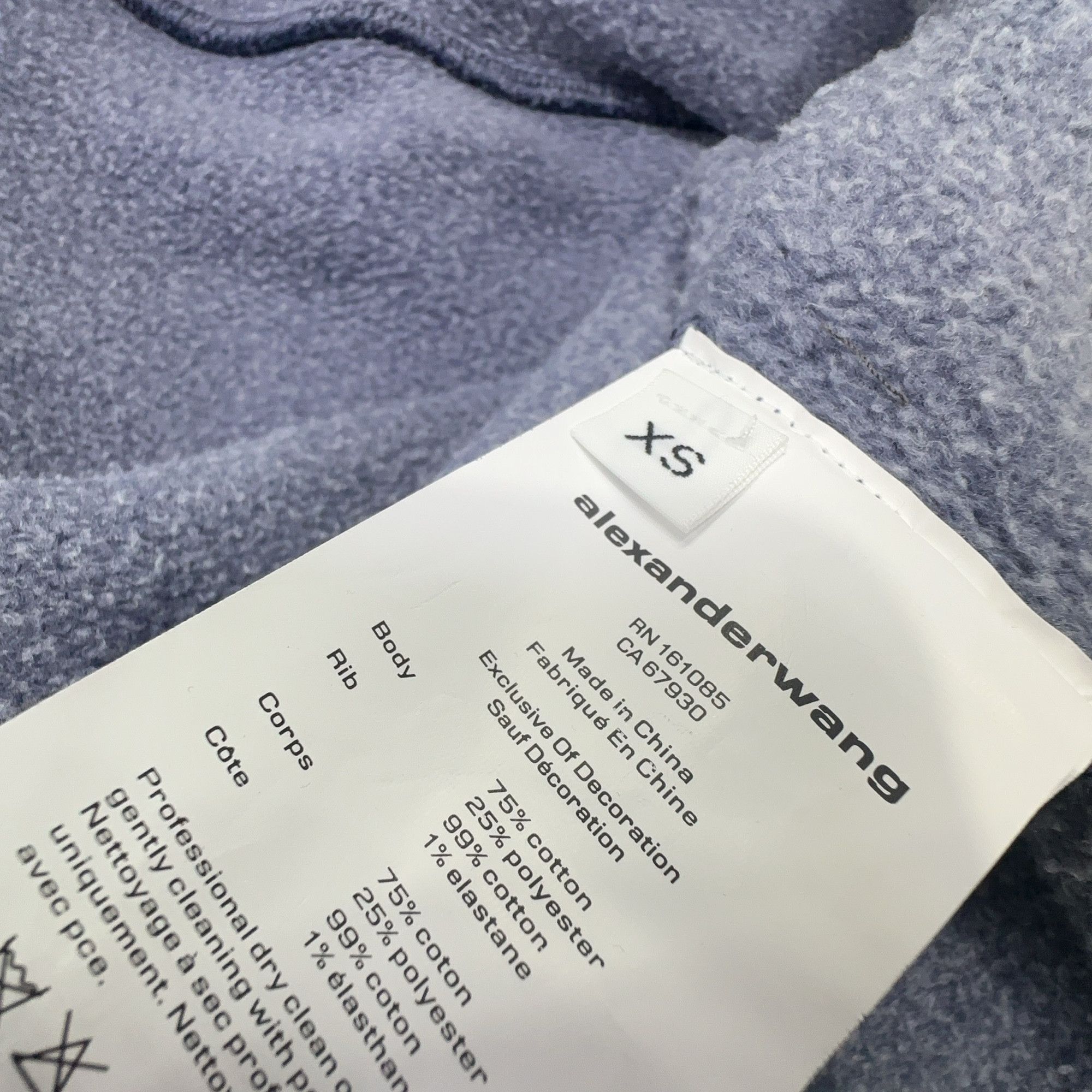 Alexander Wang Alexander Wang Rhinestone Zip Up Hoodie Size XS Size US XS / EU 42 / 0 - 3 Thumbnail