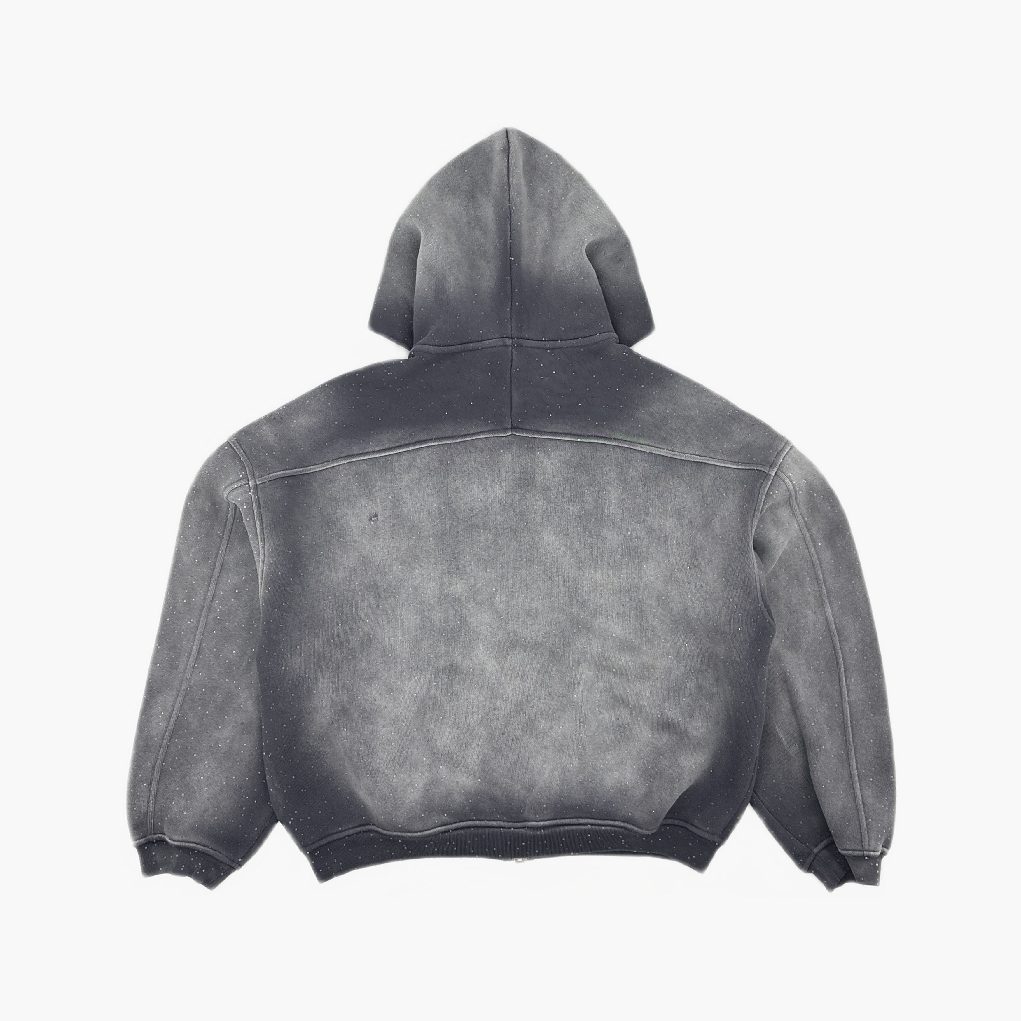 Alexander Wang Alexander Wang Rhinestone Zip Up Hoodie Size XXS Size US XXS / EU 40 - 2 Thumbnail