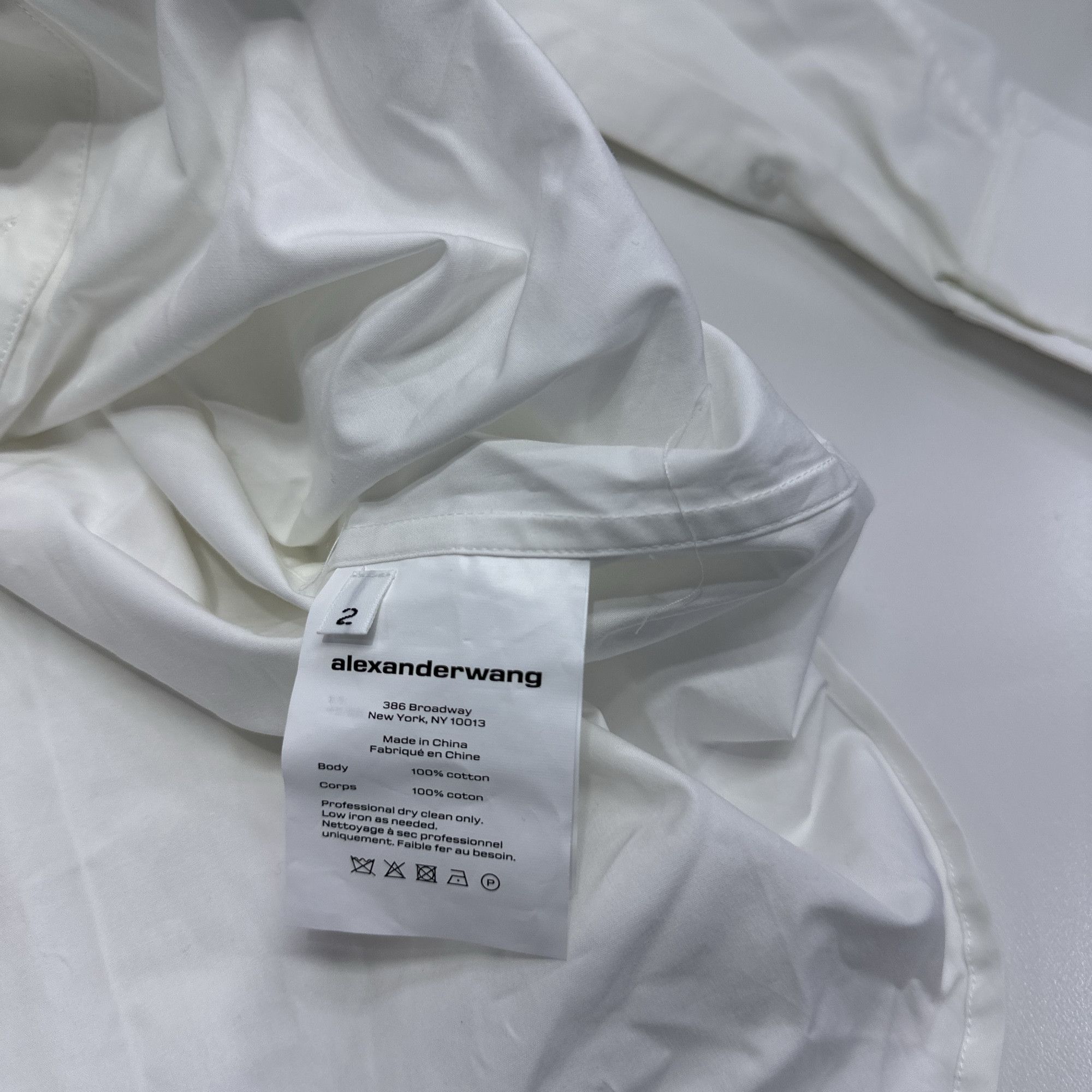 Alexander Wang Alexander Wang Off-Shoulder Shirt Dress Size 2 Size XS / US 0-2 / IT 36-38 - 5 Thumbnail