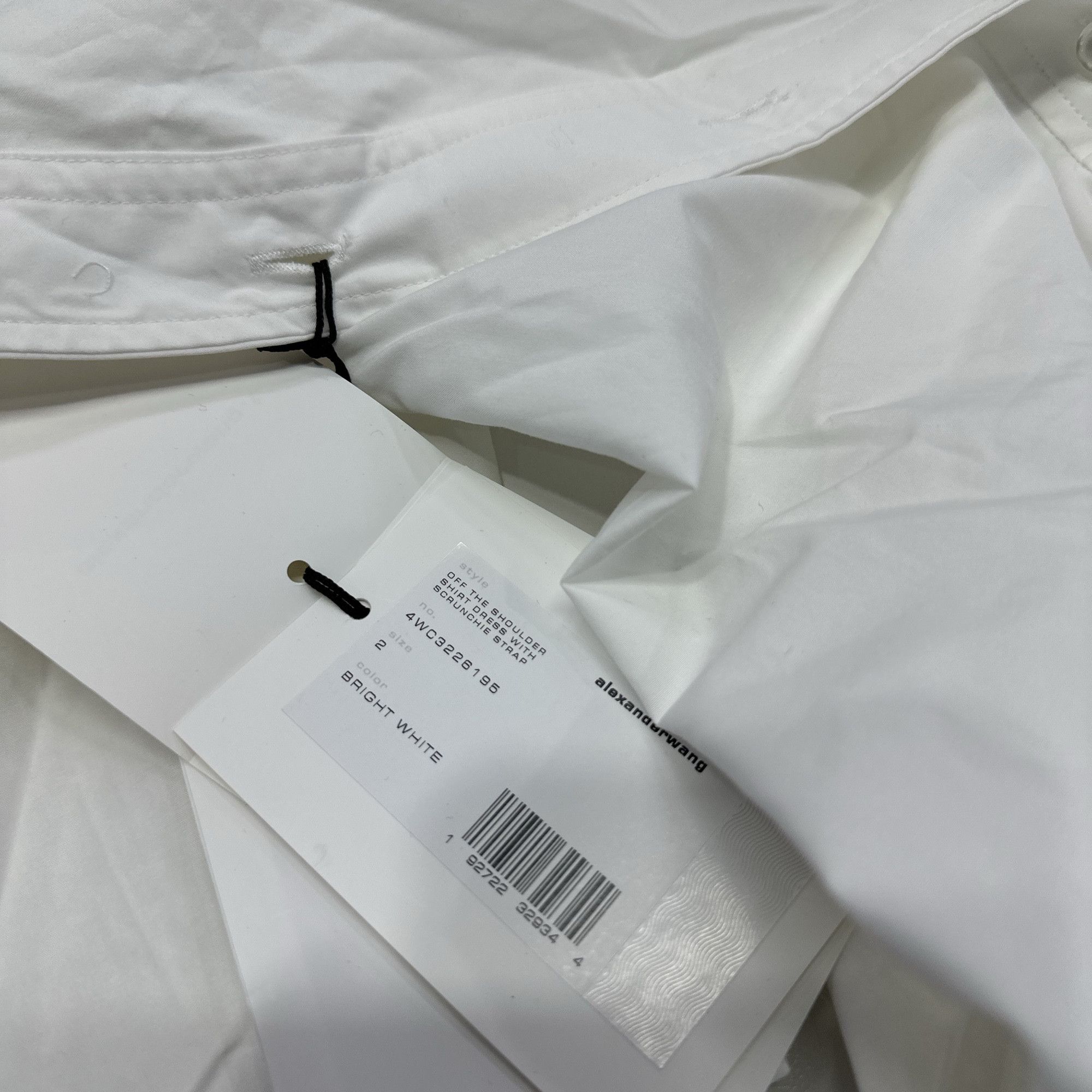 Alexander Wang Alexander Wang Off-Shoulder Shirt Dress Size 2 Size XS / US 0-2 / IT 36-38 - 4 Thumbnail