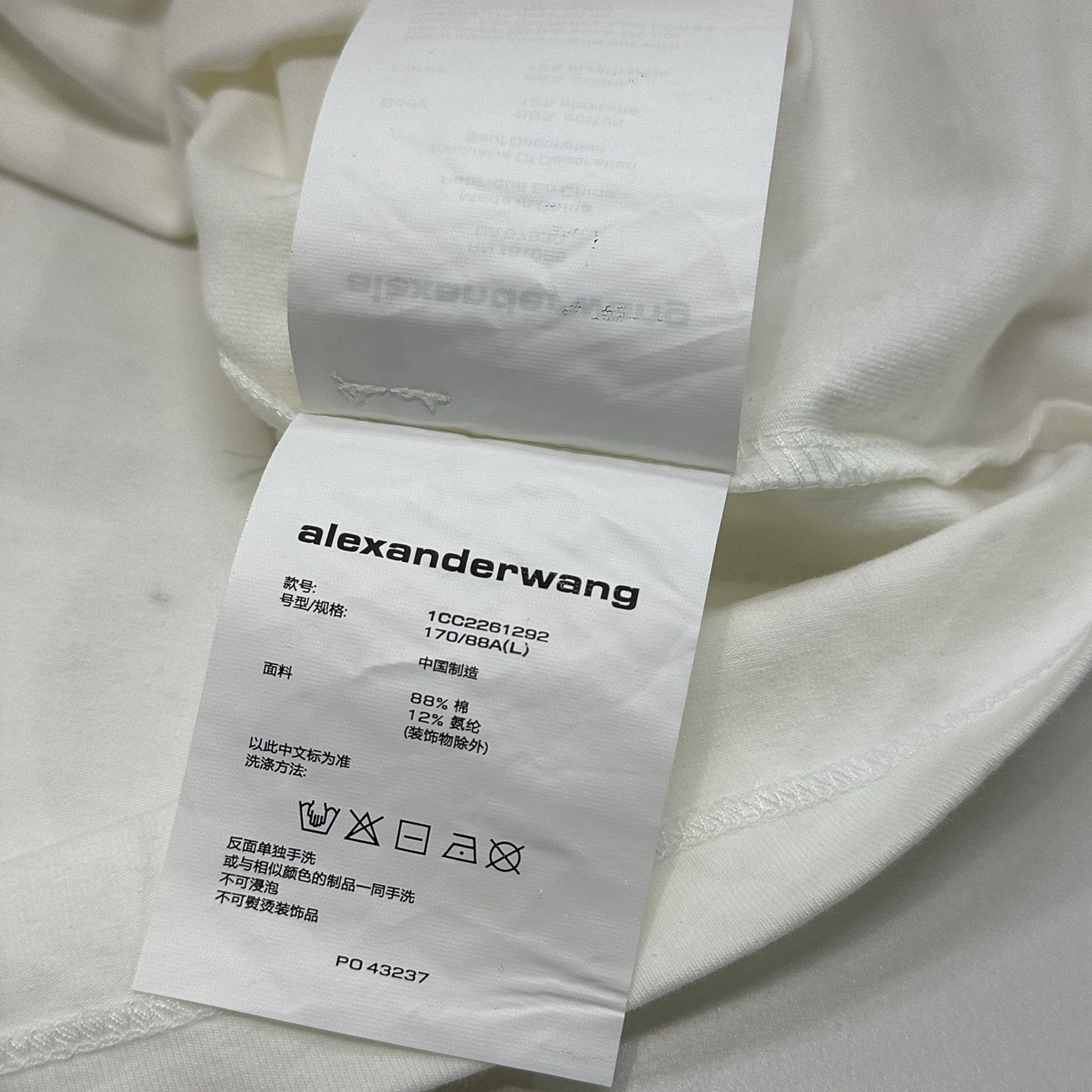 Alexander Wang Alexander Wang Rhinestone Logo T-Shirt Size L Size L / US 10 / IT 46 - 5 Thumbnail