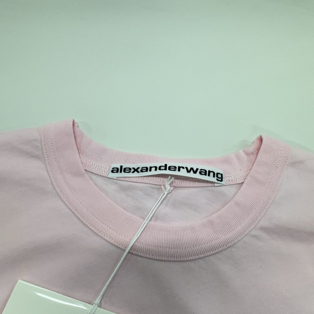 Alexander Wang Alexander Wang Pink Cotton Short Sleeve T-Shirt Size XS Size US XS / EU 42 / 0 - 6 Thumbnail