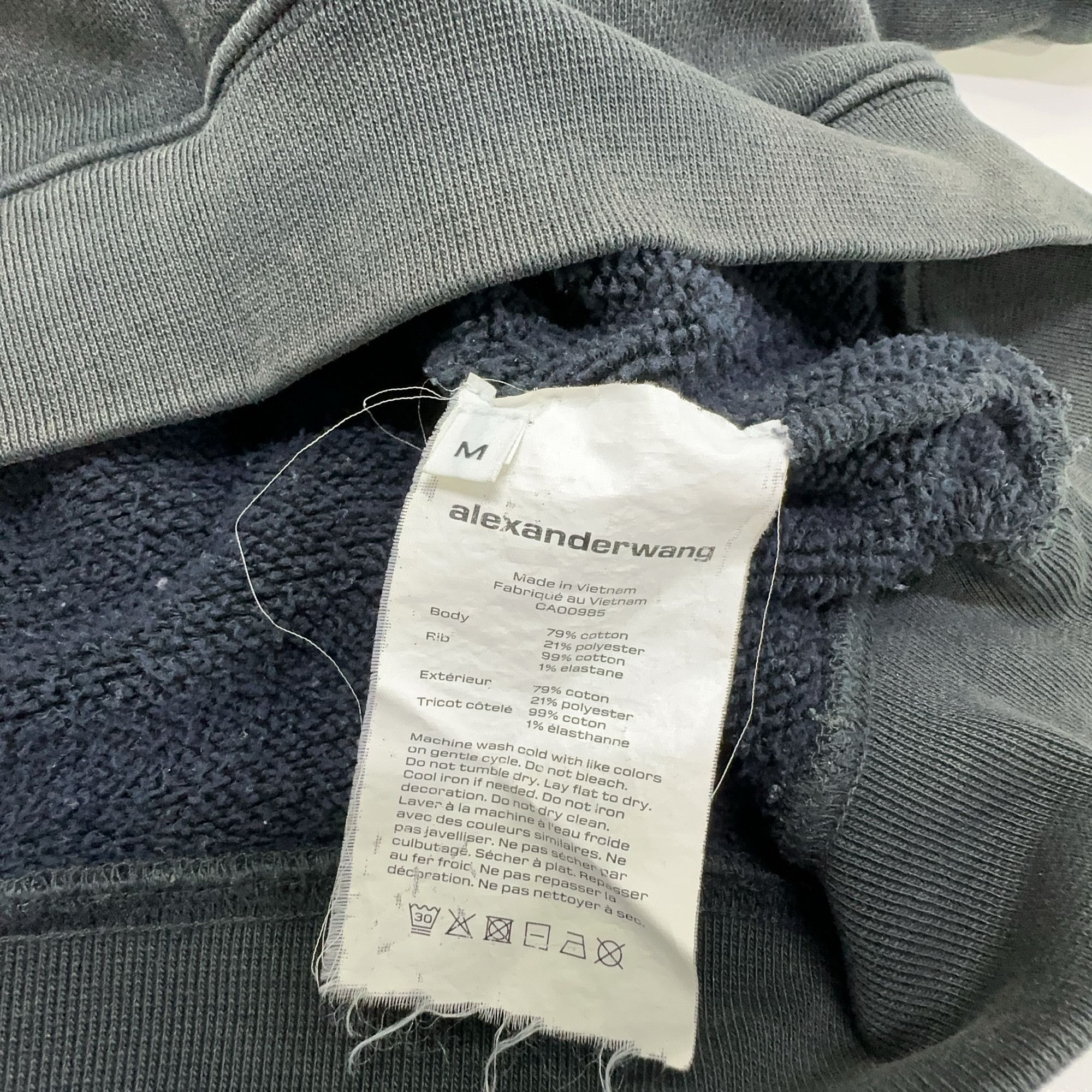 Alexander Wang Alexander Wang Logo Acid Wash Sweatshirt Size M Size US M / EU 48-50 / 2 - 3 Thumbnail