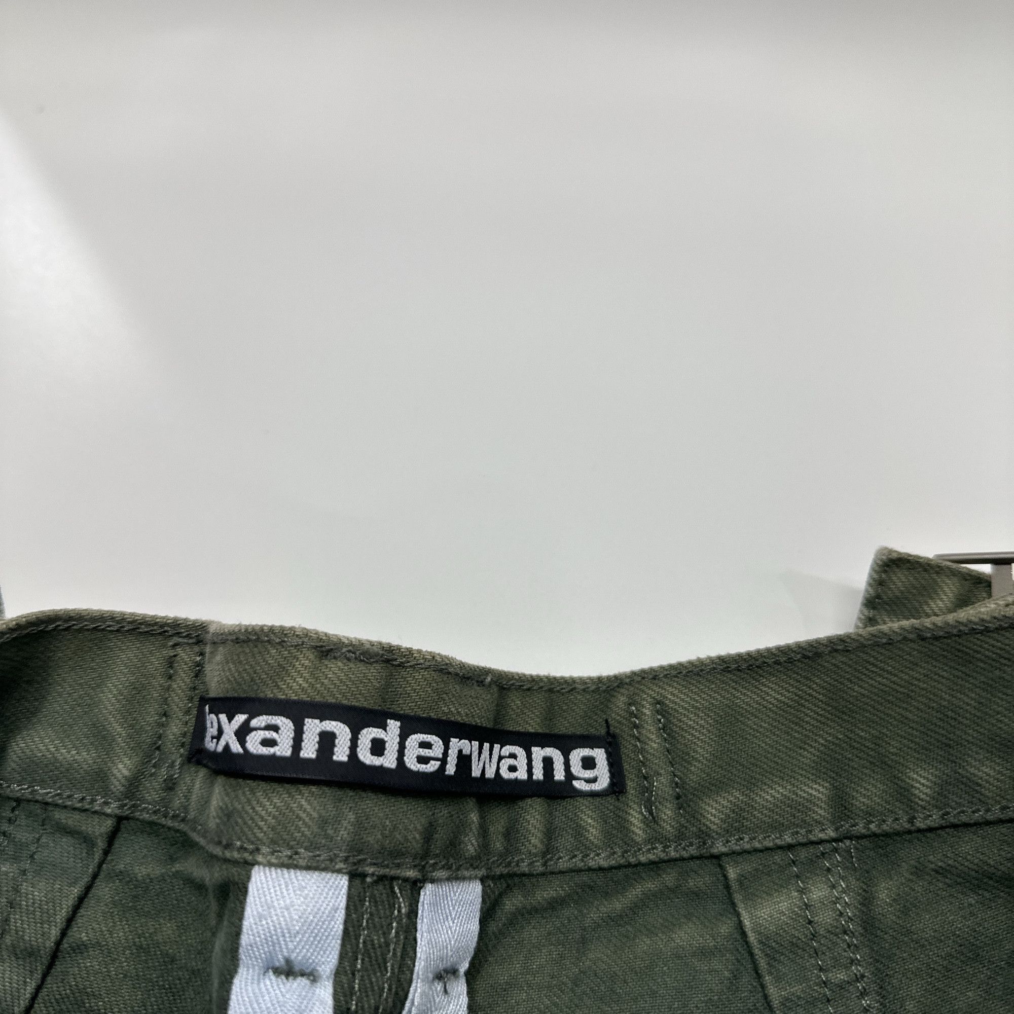 Alexander Wang Alexander Wang Green Tapered Cotton Pants Size 27 Size 27" / US 4 / IT 40 - 3 Thumbnail