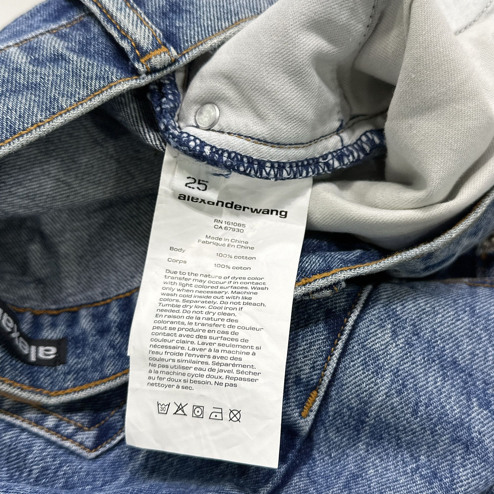 Alexander Wang Alexander Wang Logo Print Jeans Size 25 Size 25" / US 0 / IT 36 - 4 Thumbnail