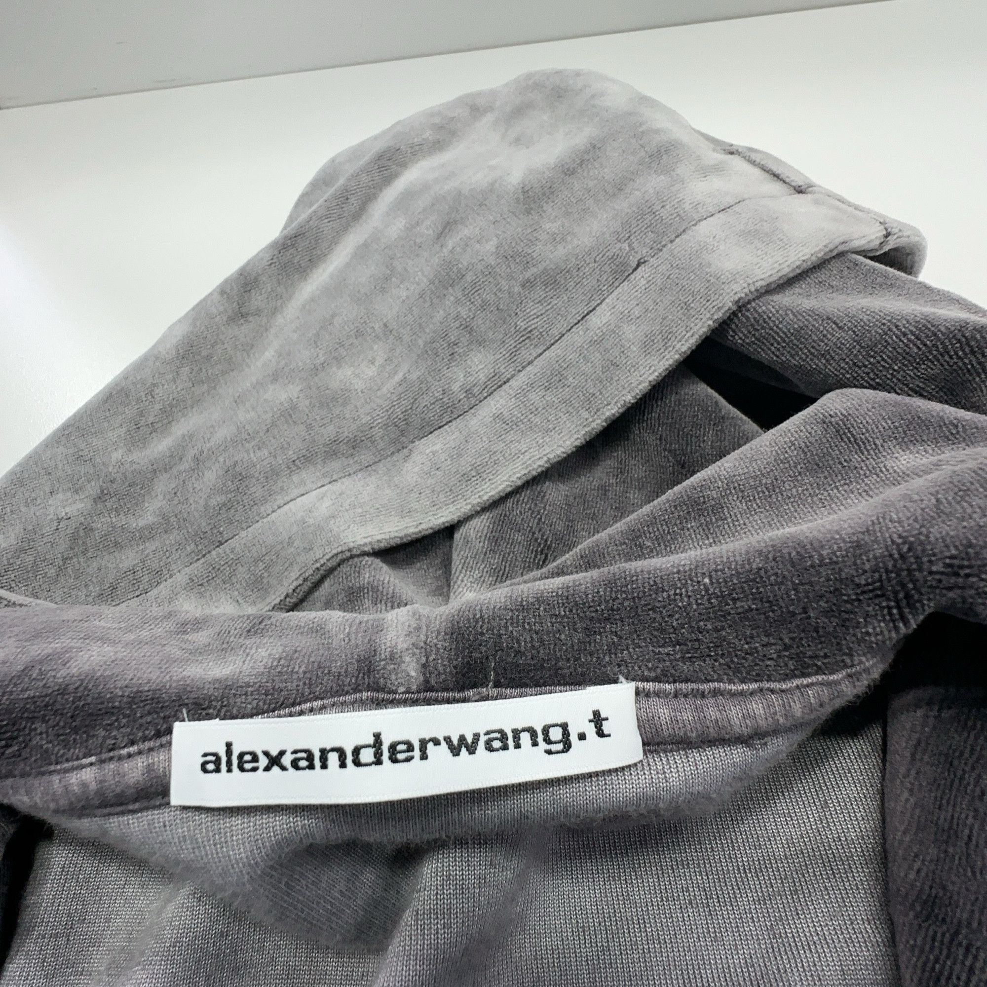 Alexander Wang Alexander Wang Velour Zip Up Hoodie Size XS Size XS / US 0-2 / IT 36-38 - 3 Thumbnail