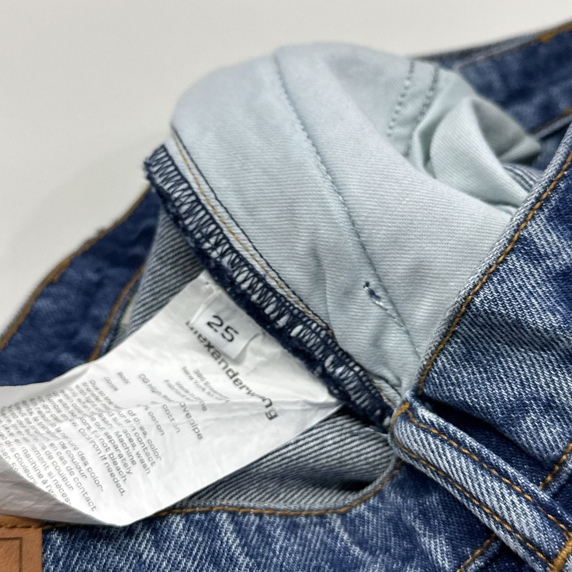 Alexander Wang Alexander Wang High Rise Blue Jeans Size 25 Size 25" / US 0 / IT 36 - 4 Thumbnail