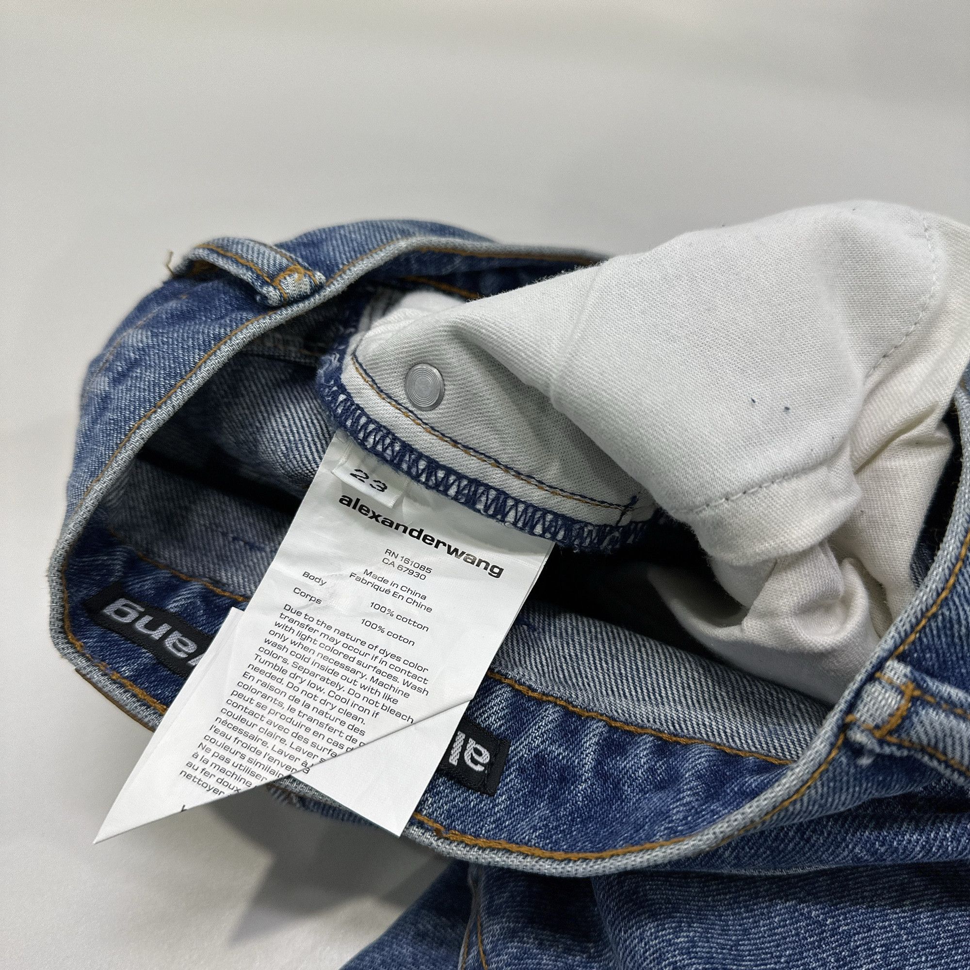 Alexander Wang Alexander Wang Logo Print Jeans Size 23 Size 23" - 4 Thumbnail