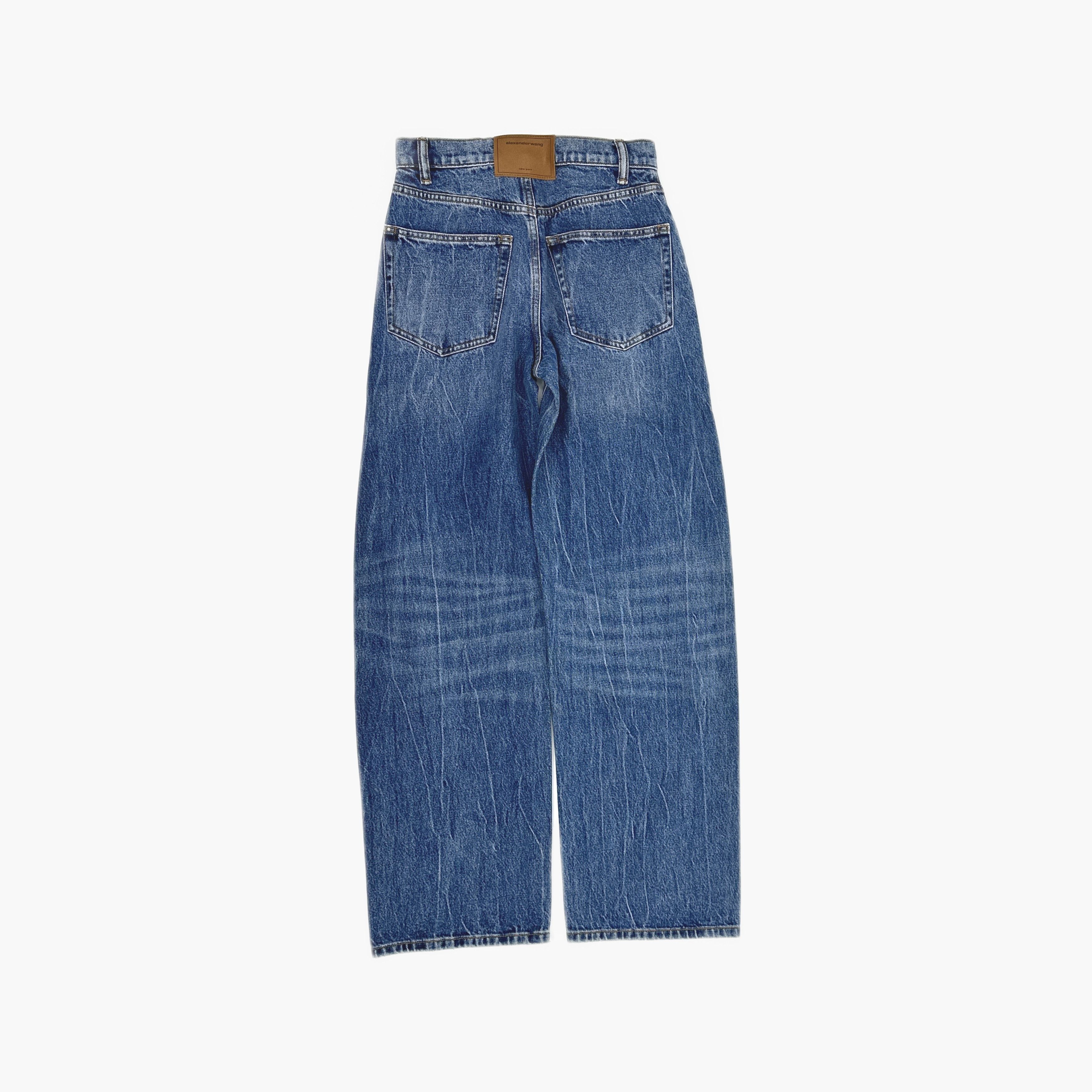 Alexander Wang Alexander Wang Logo Print Jeans Size 23 Size 23" - 2 Thumbnail