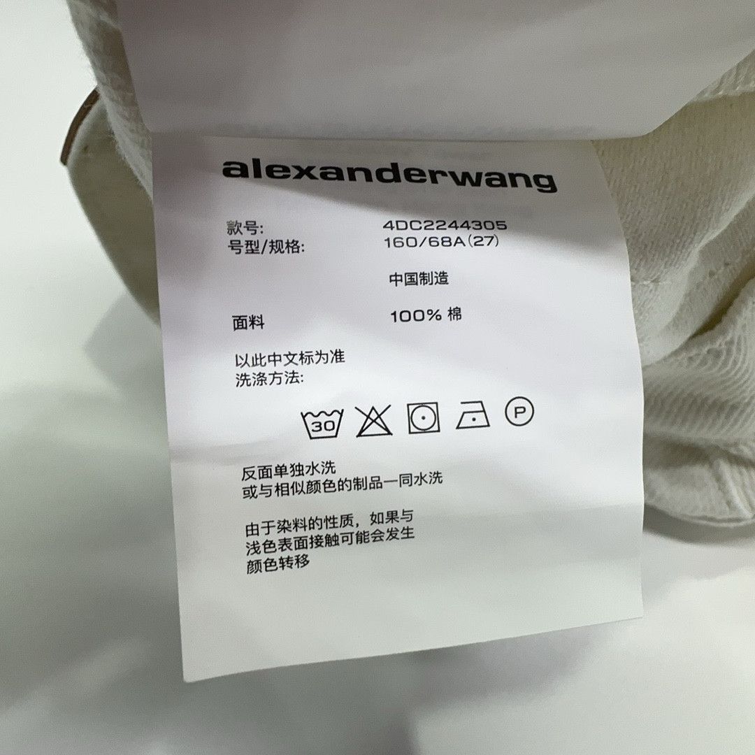 Alexander Wang Alexander Wang White Wide Leg Jeans Size 27 Size 27" / US 4 / IT 40 - 5 Thumbnail